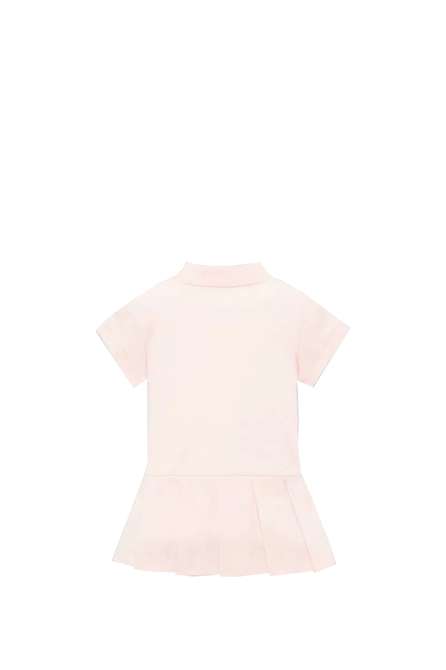 Shop Moncler Polo Dress In Rose