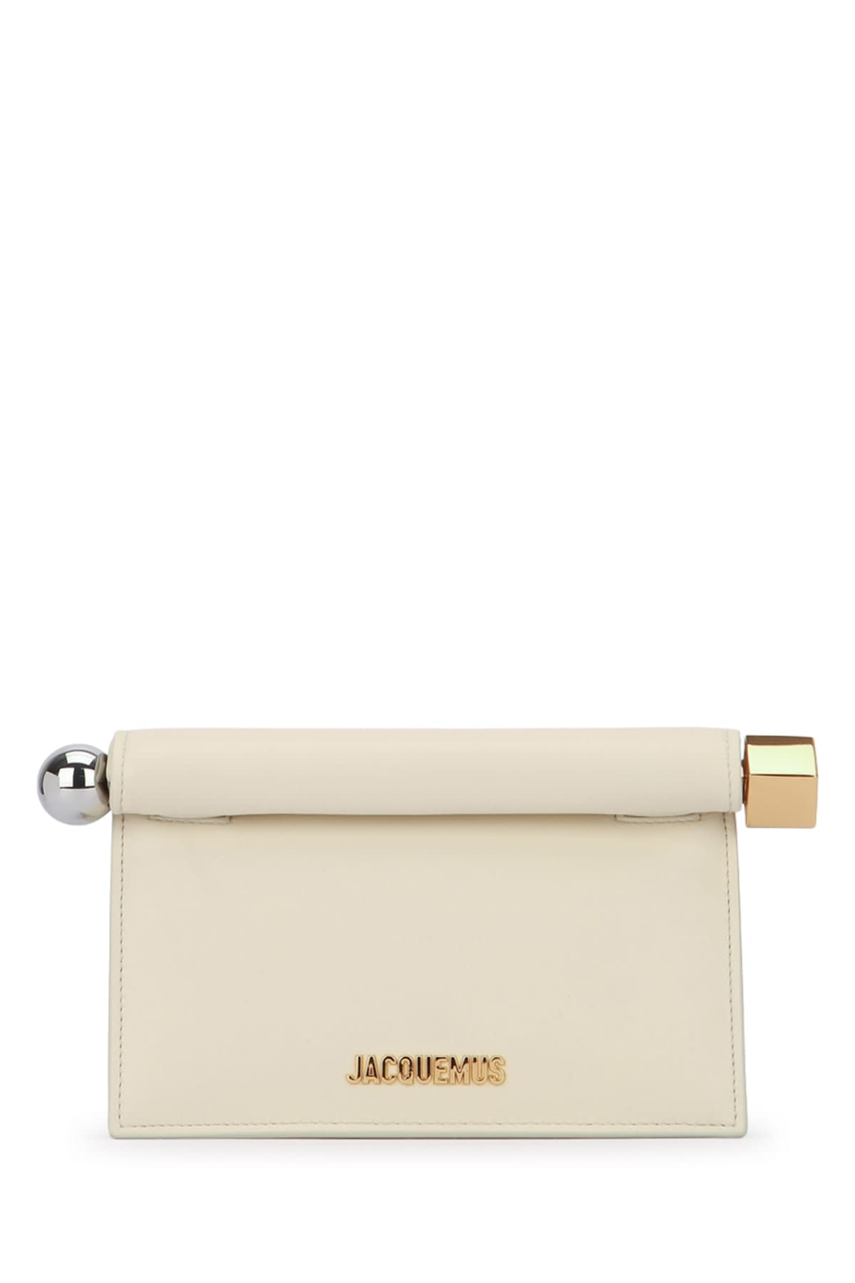 Jacquemus The Petite Pochette Rond Clutch Bag In Neutral