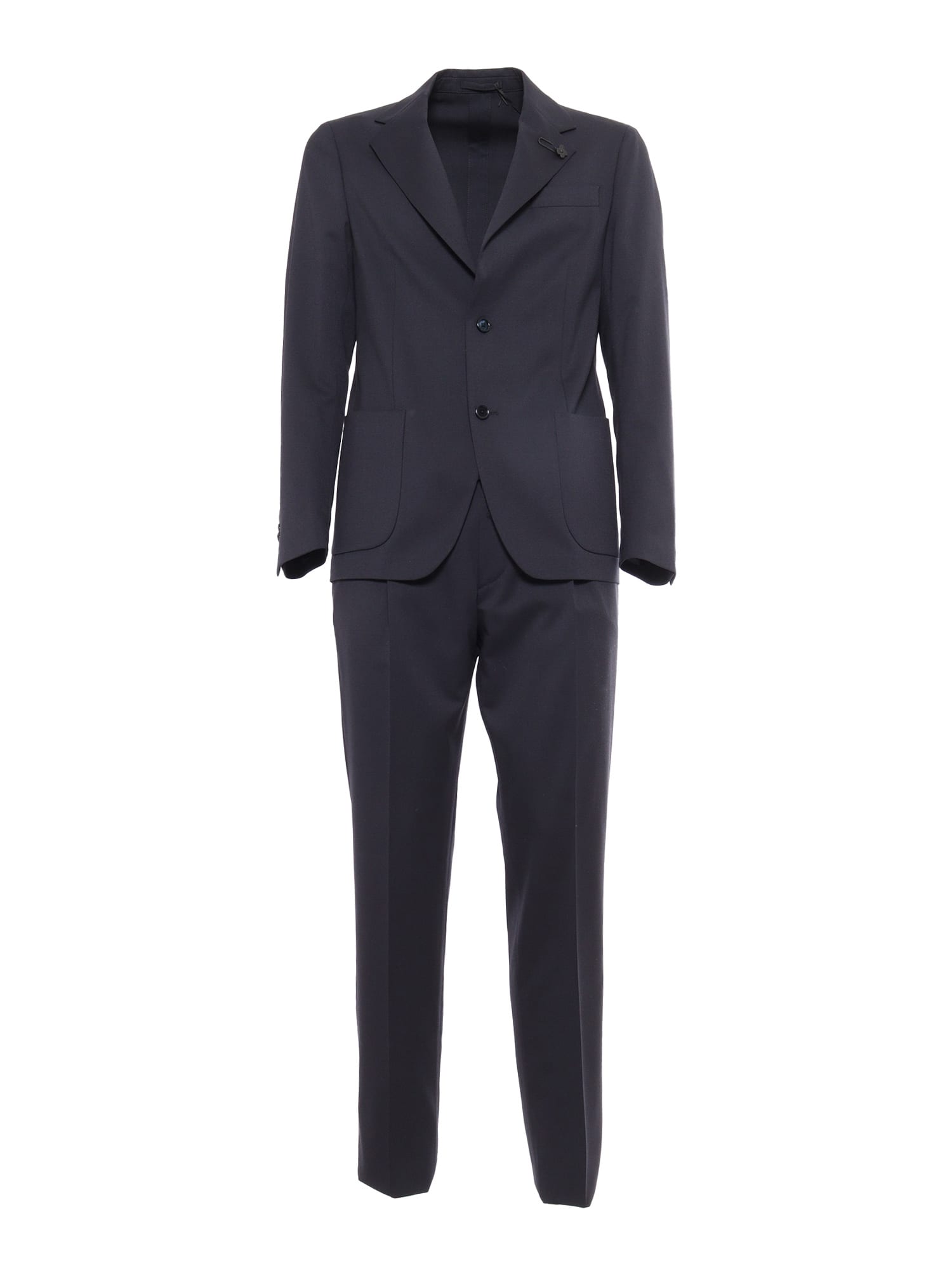 Shop Lardini Easy Wear Drop 7 Reg Man Suit In Multicolor