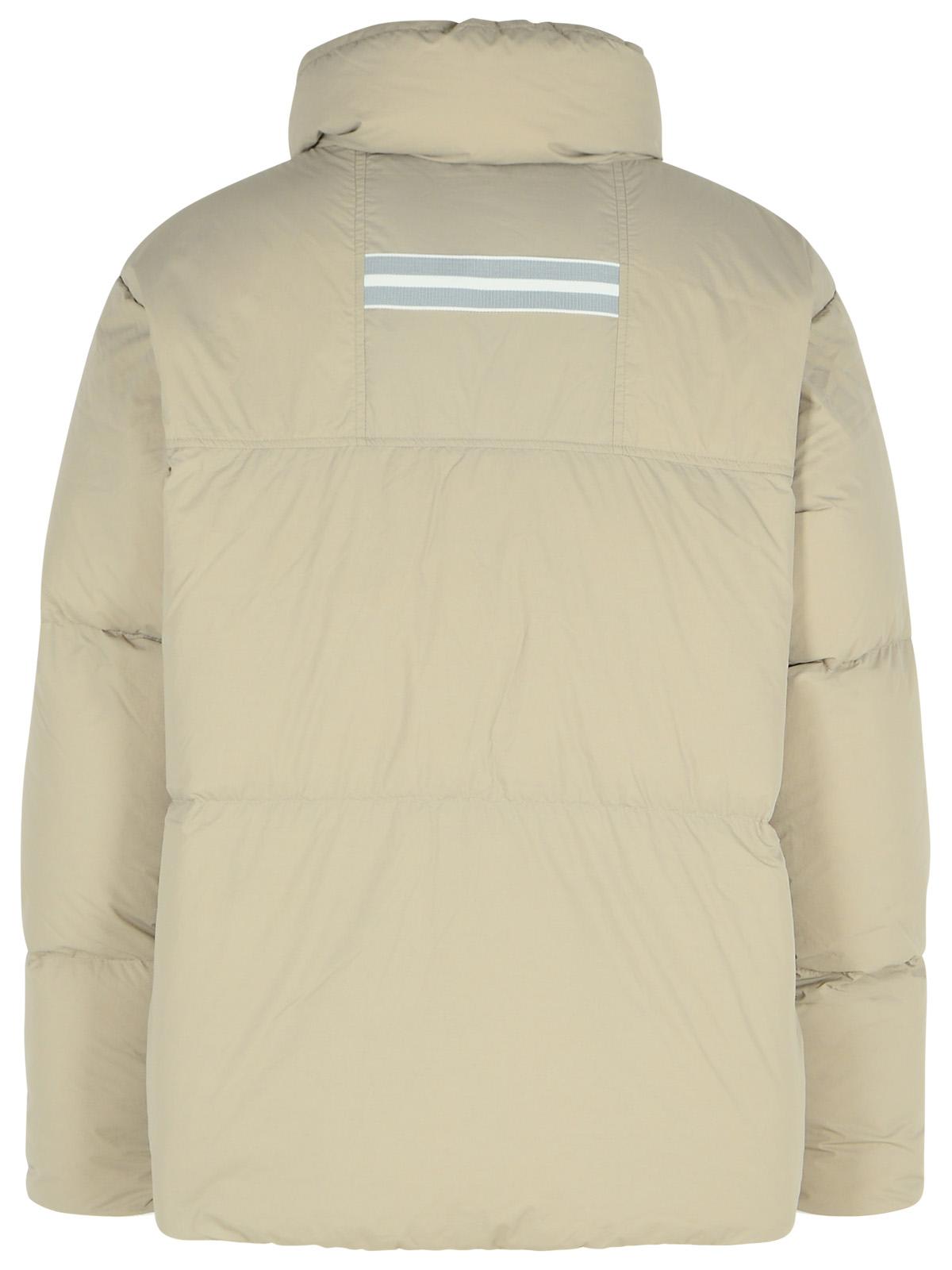 CANADA GOOSE LAWRENCE BEIGE POLYAMIDE DOWN JACKET 