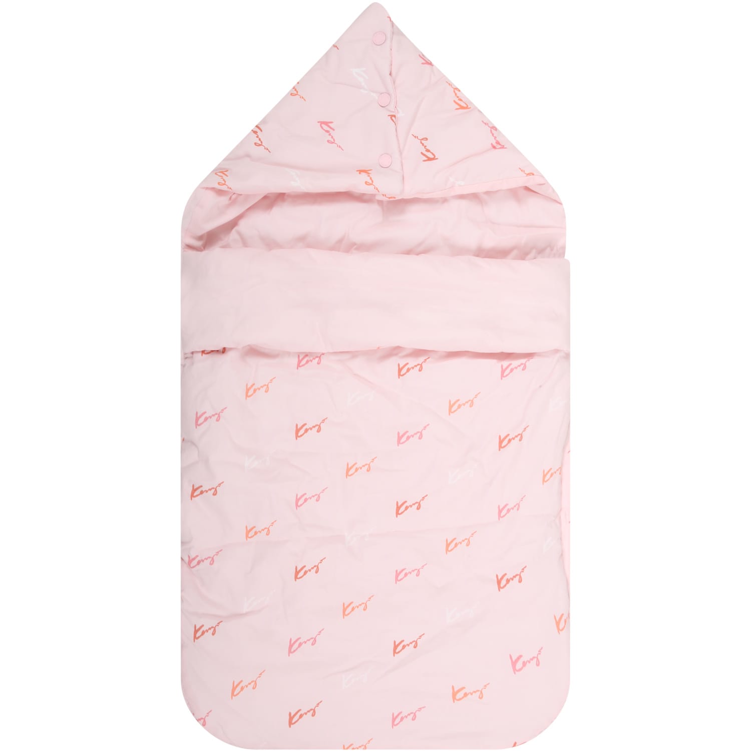 Kenzo Kids Pink Sleeping Bag For Baby Girl