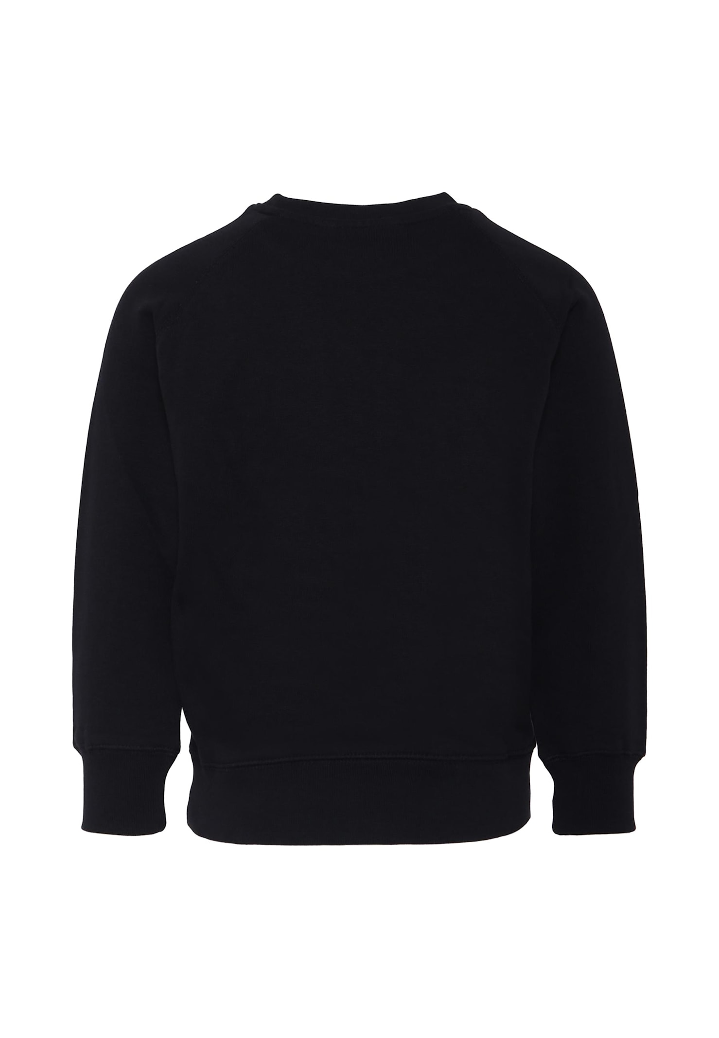 Molo Black Sweatshirt For Kids With Smiley In Black