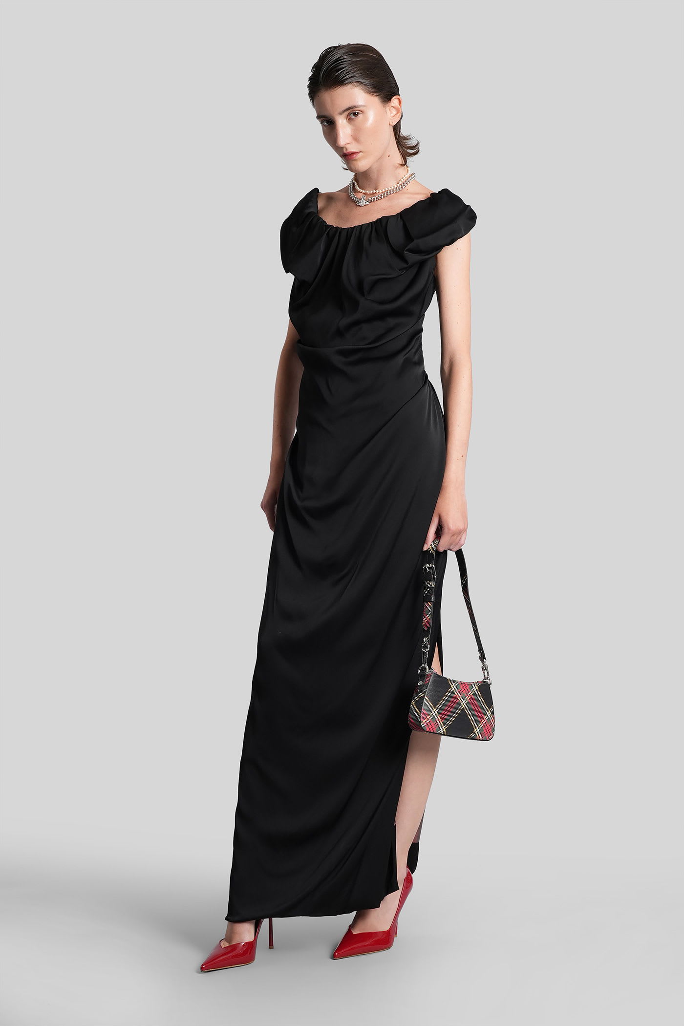 Vivienne Westwood Long Ginnie In Black Viscose In Black