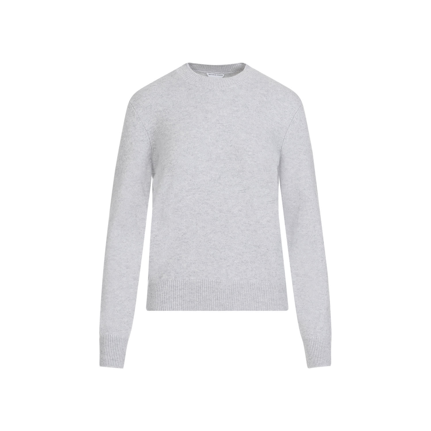 Shop Bottega Veneta Cashmere Pullover In Veil Melange