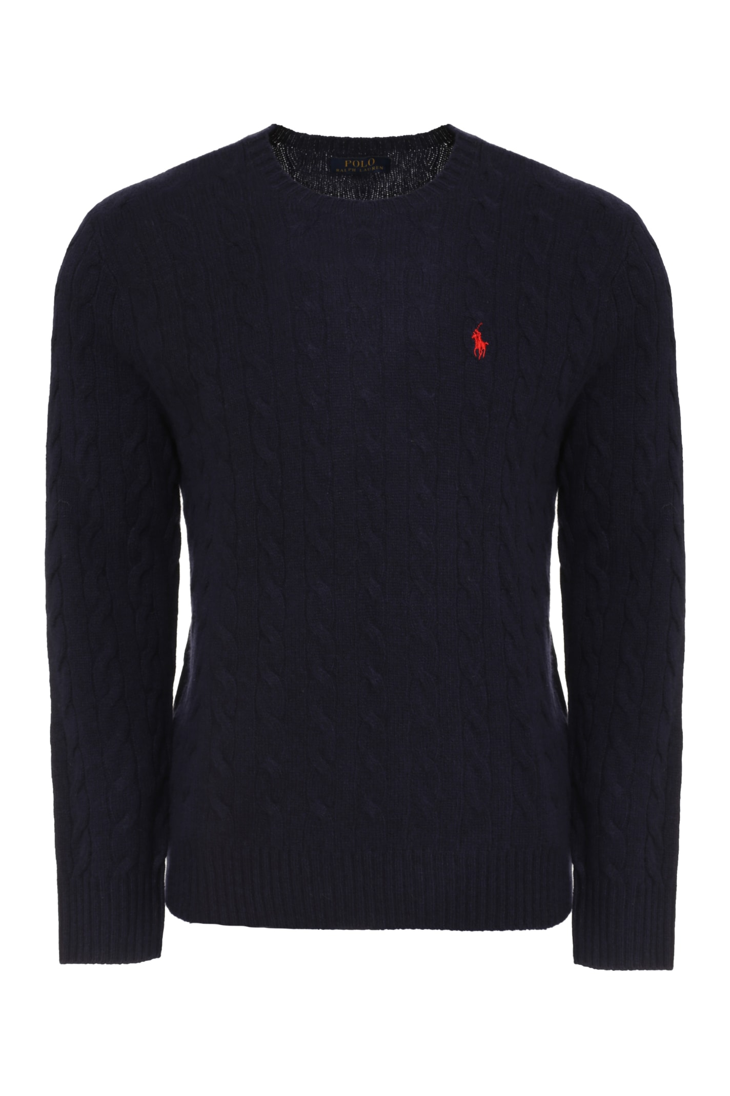 Shop Polo Ralph Lauren Ribbed Sweater In Blue