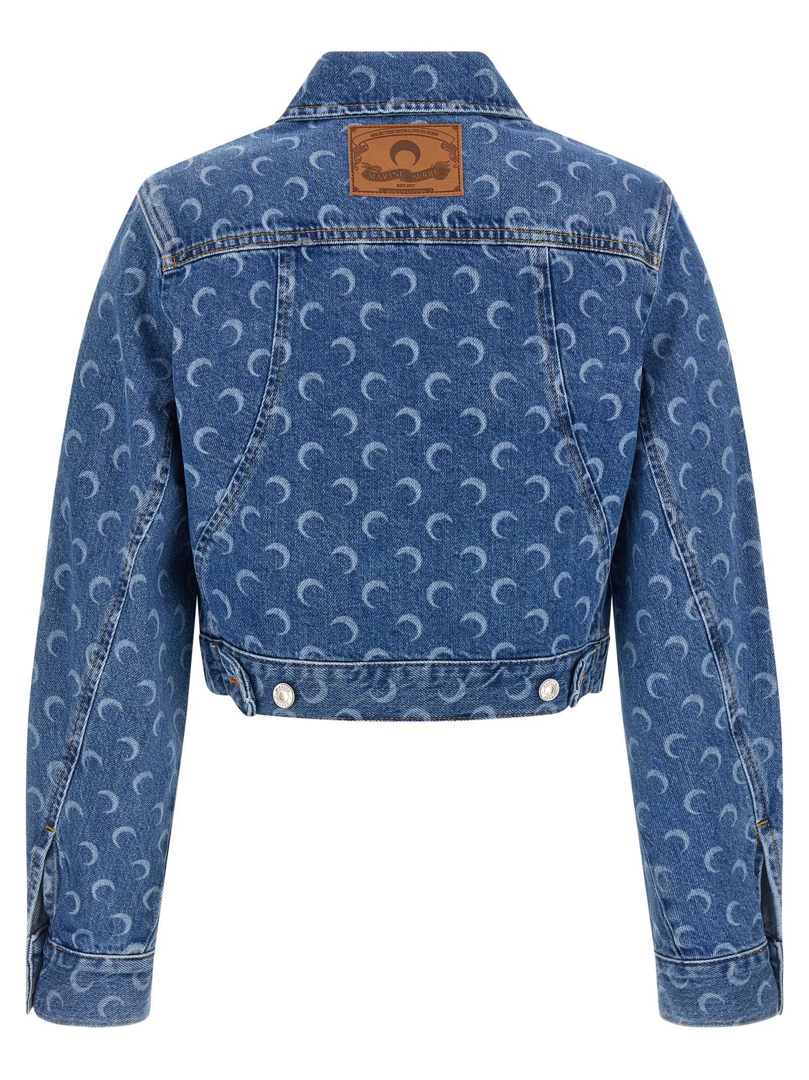 Marine Serre Moon Jacket In Blue
