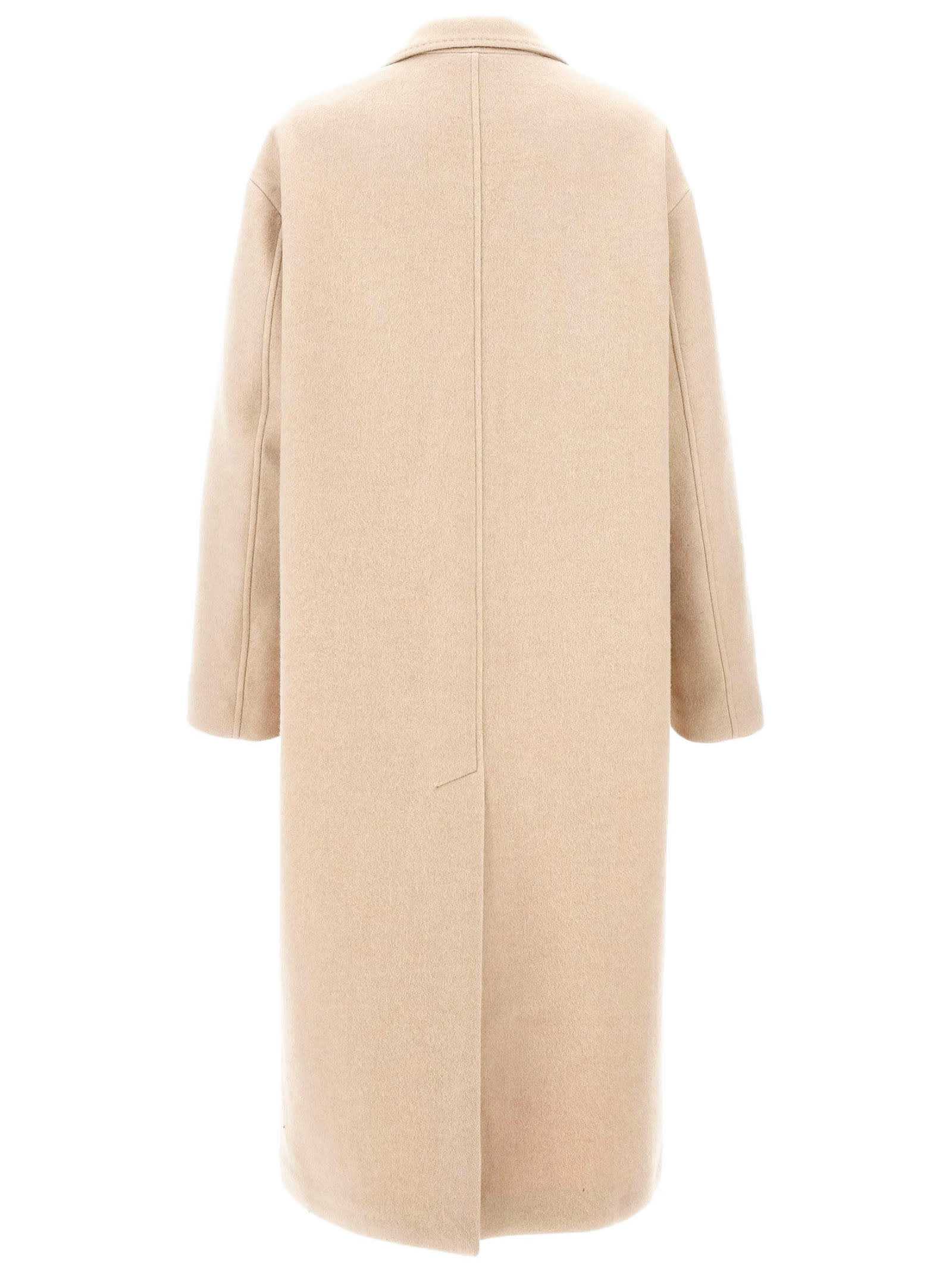 Shop Isabel Marant Efezia Single-breasted Coat In Beige