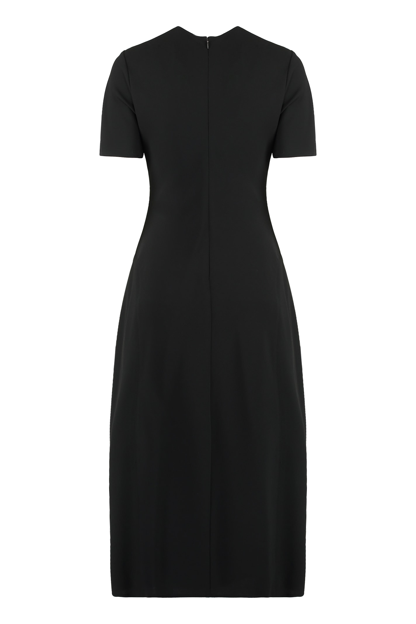 Shop Calvin Klein Crepe Dress In Black