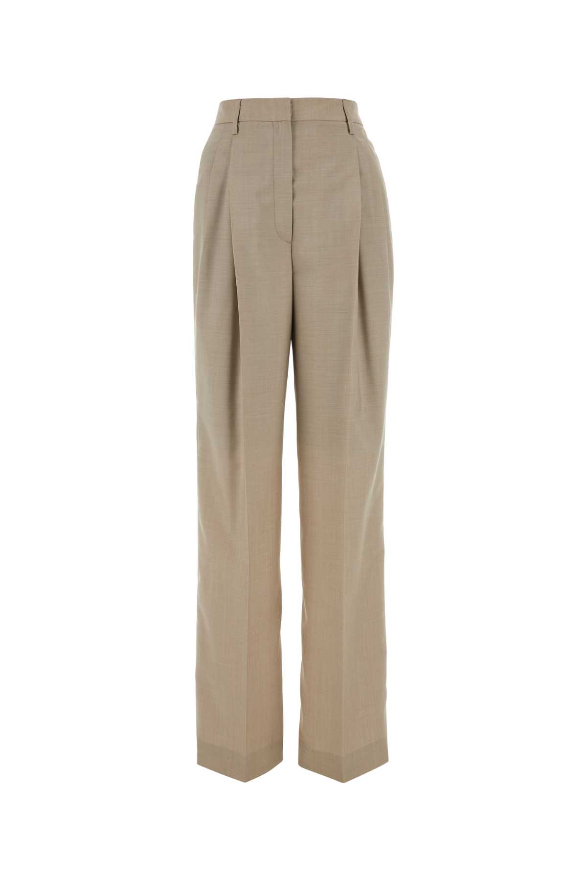 Sand Wool Blend Pant