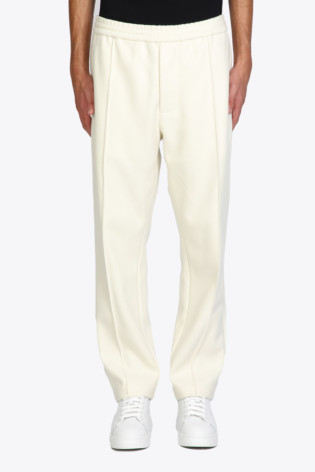 Emporio Armani Trouser Off-white wool blend swetpant.