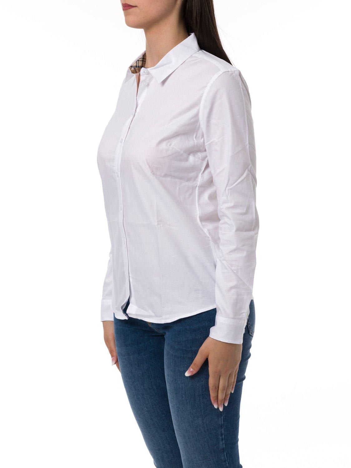 Shop Barbour Poplin Buttoned Shirt In White