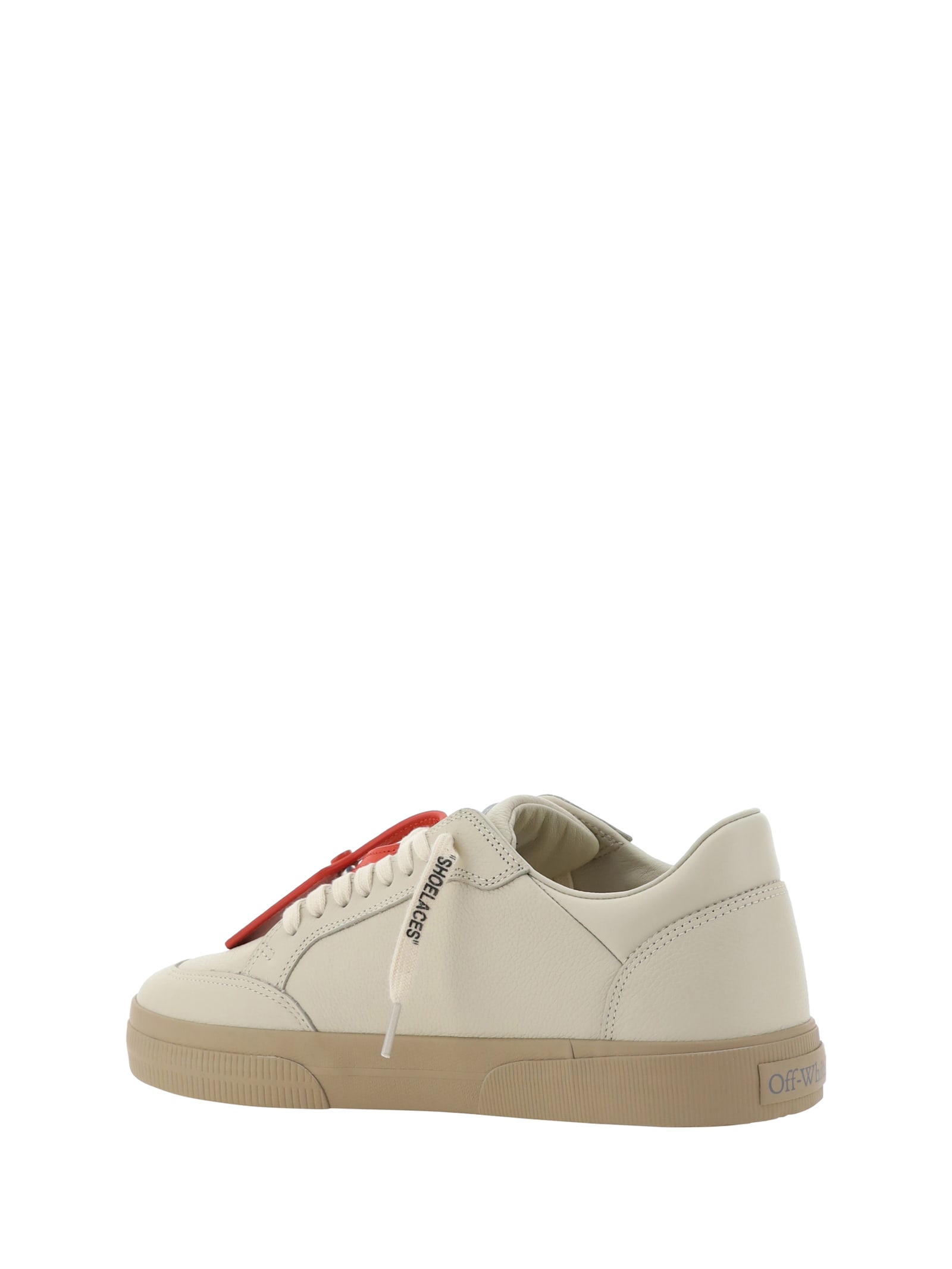 Shop Off-white New Low Vulcanized Sneakers In Beige White