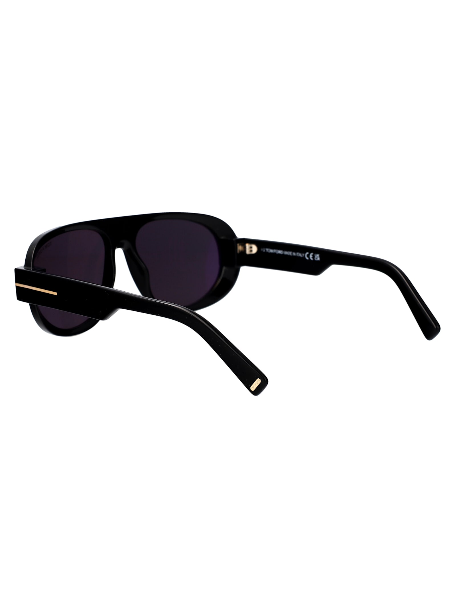 Shop Tom Ford Blake-02 Sunglasses In 01a Nero Lucido / Fumo