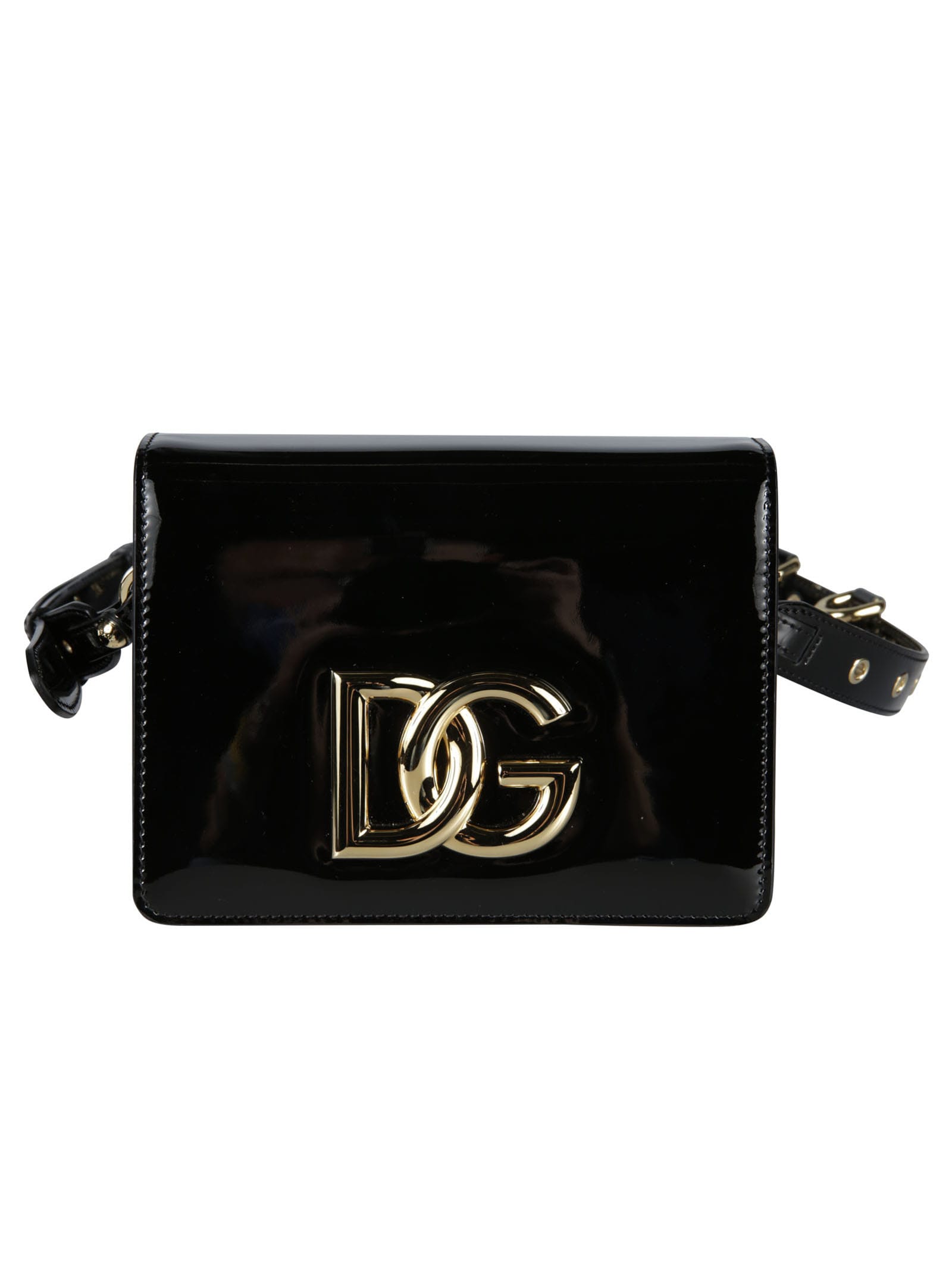Dolce & Gabbana Detachable Strap Logo Shoulder Bag