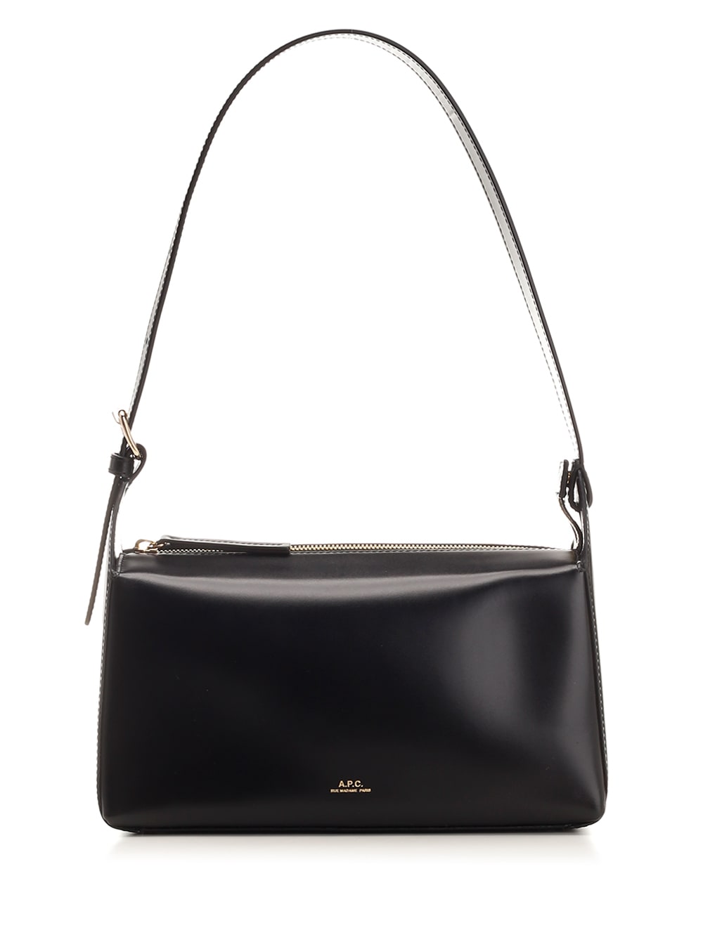 Shop Apc Virginie Shoulder Bag In Black