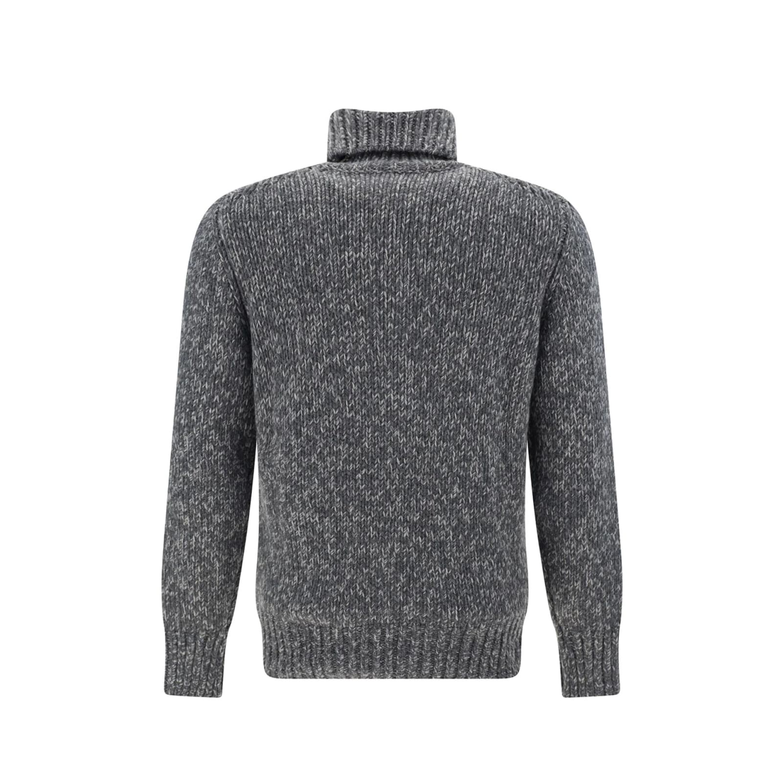 Shop Brunello Cucinelli High Neck Sweater In Gray