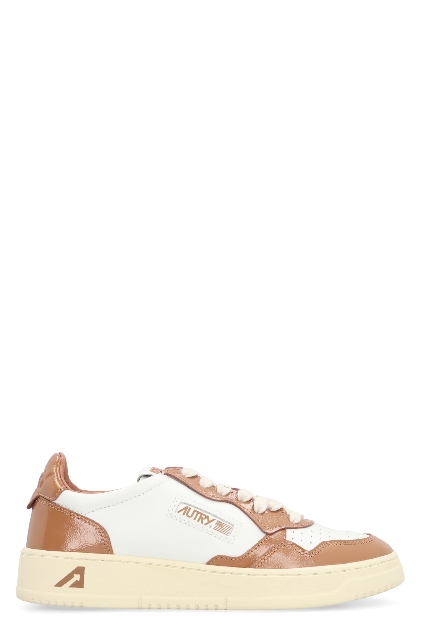 Autry Medalist Leather Low-top Sneakers In White
