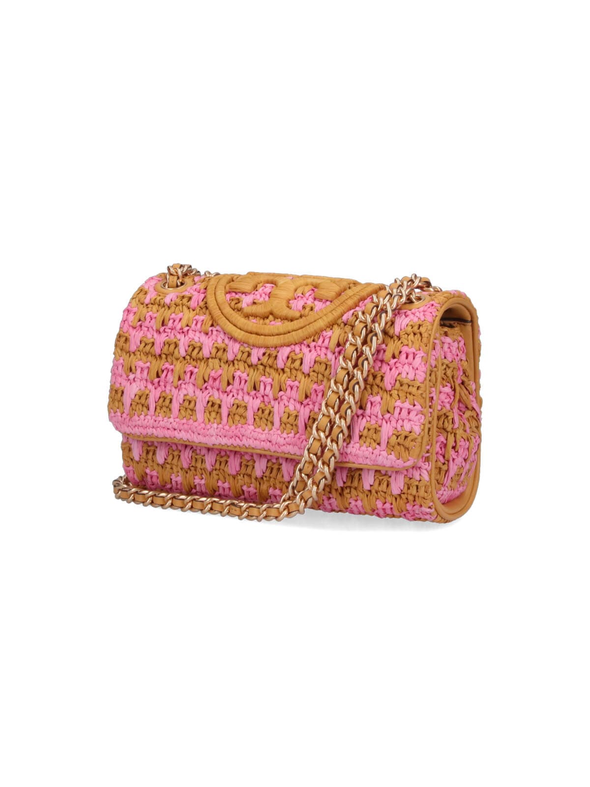 Shop Tory Burch Fleming Small Shoulder Bag In Pink