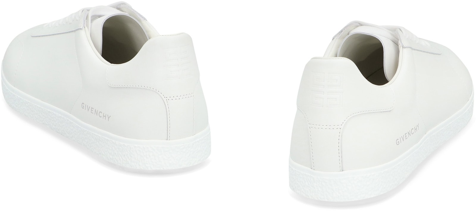 Shop Givenchy Town Leather Low-top Sneakers