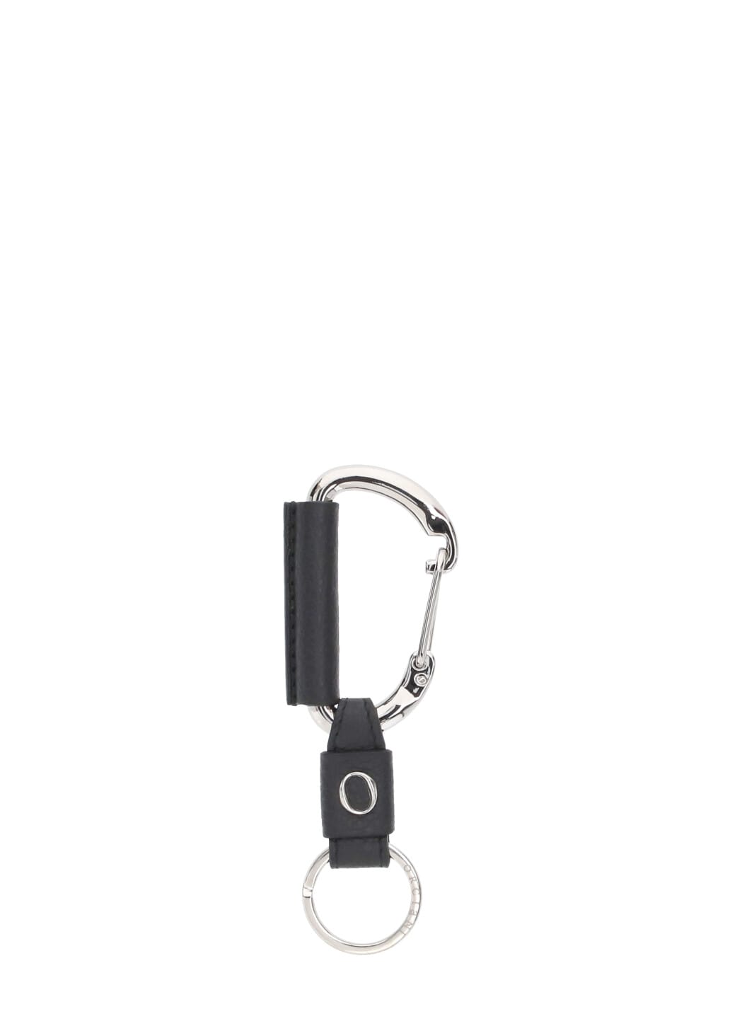 Orciani Micron Leather Keychain In Brown