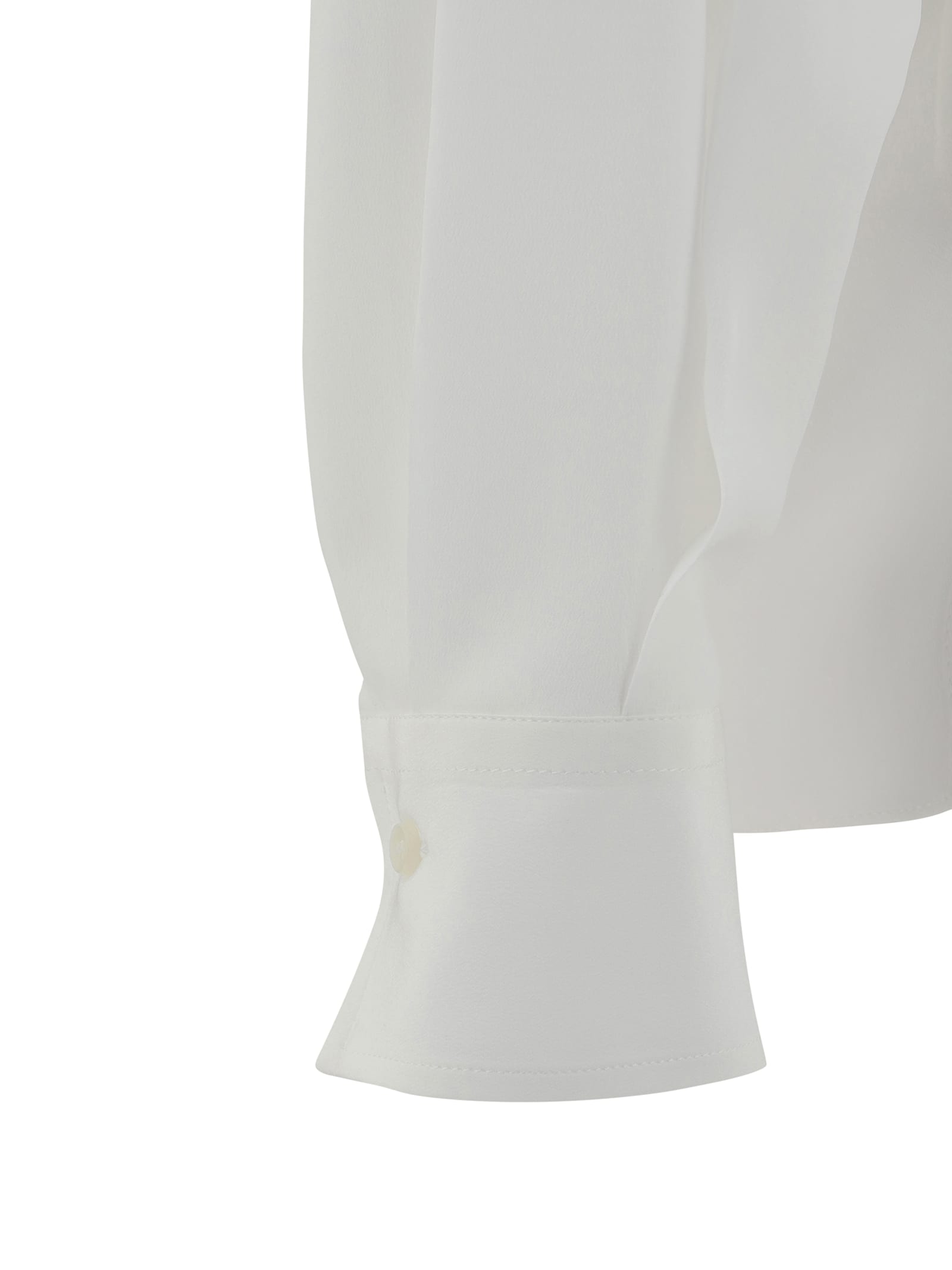 Brunello Cucinelli V-neck Blouse In White