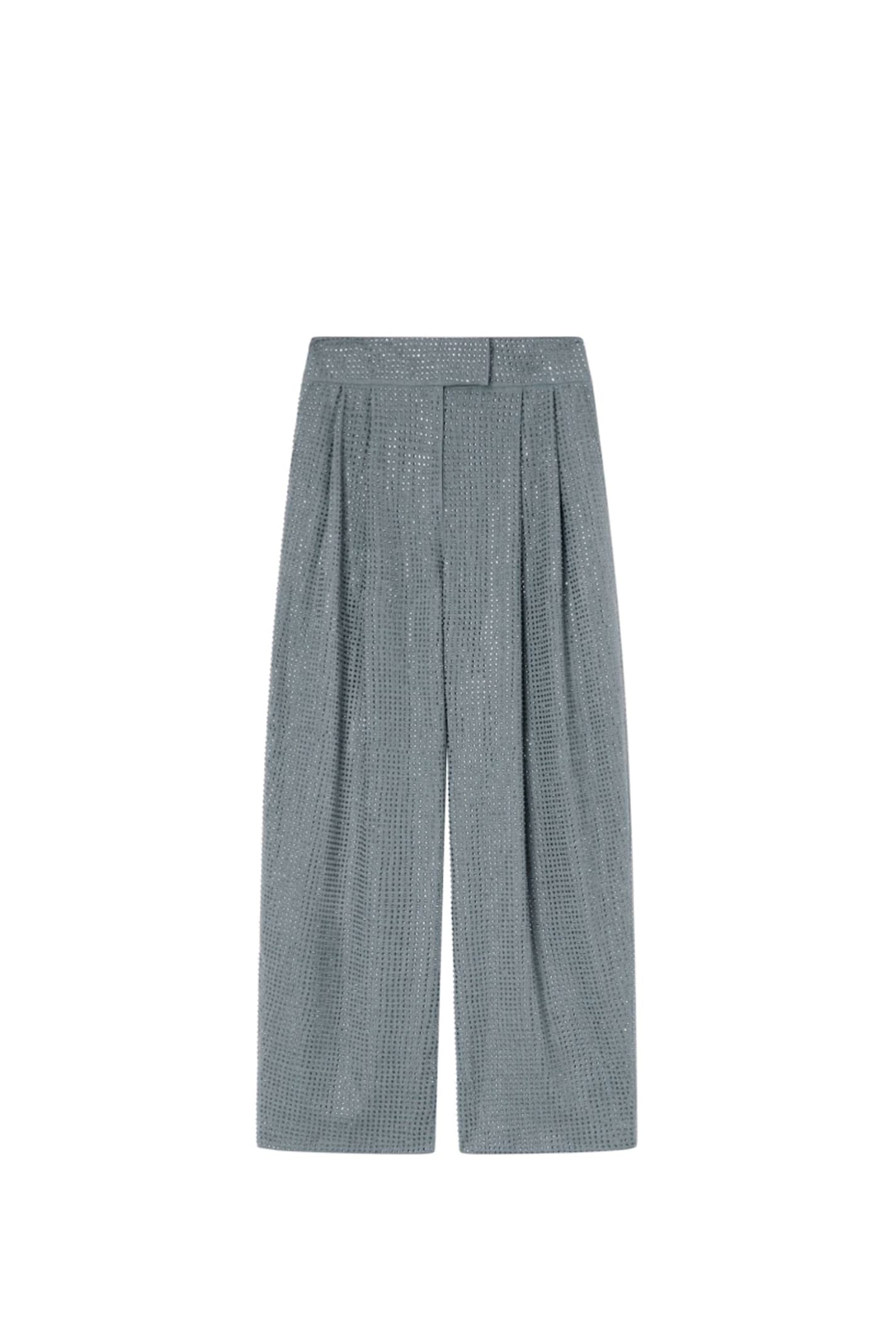 Shop Pinko Patre Pants In Grey