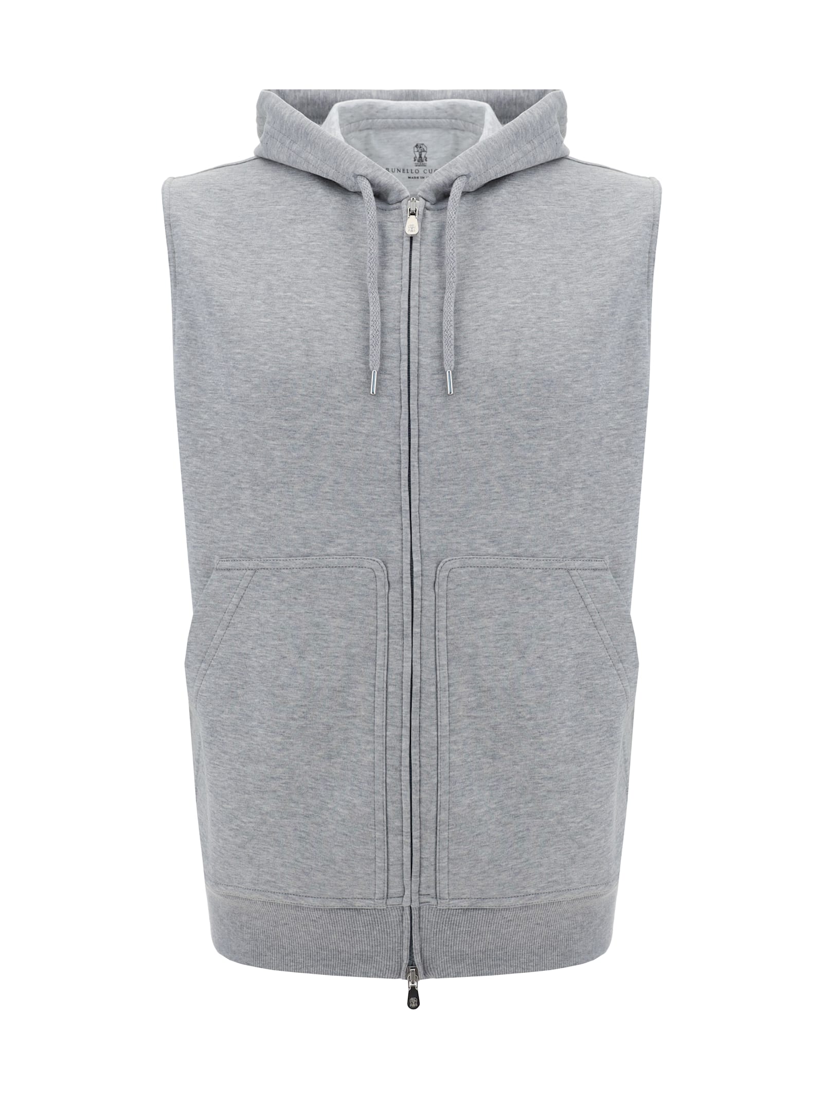 Shop Brunello Cucinelli Vest In Grigio Medio