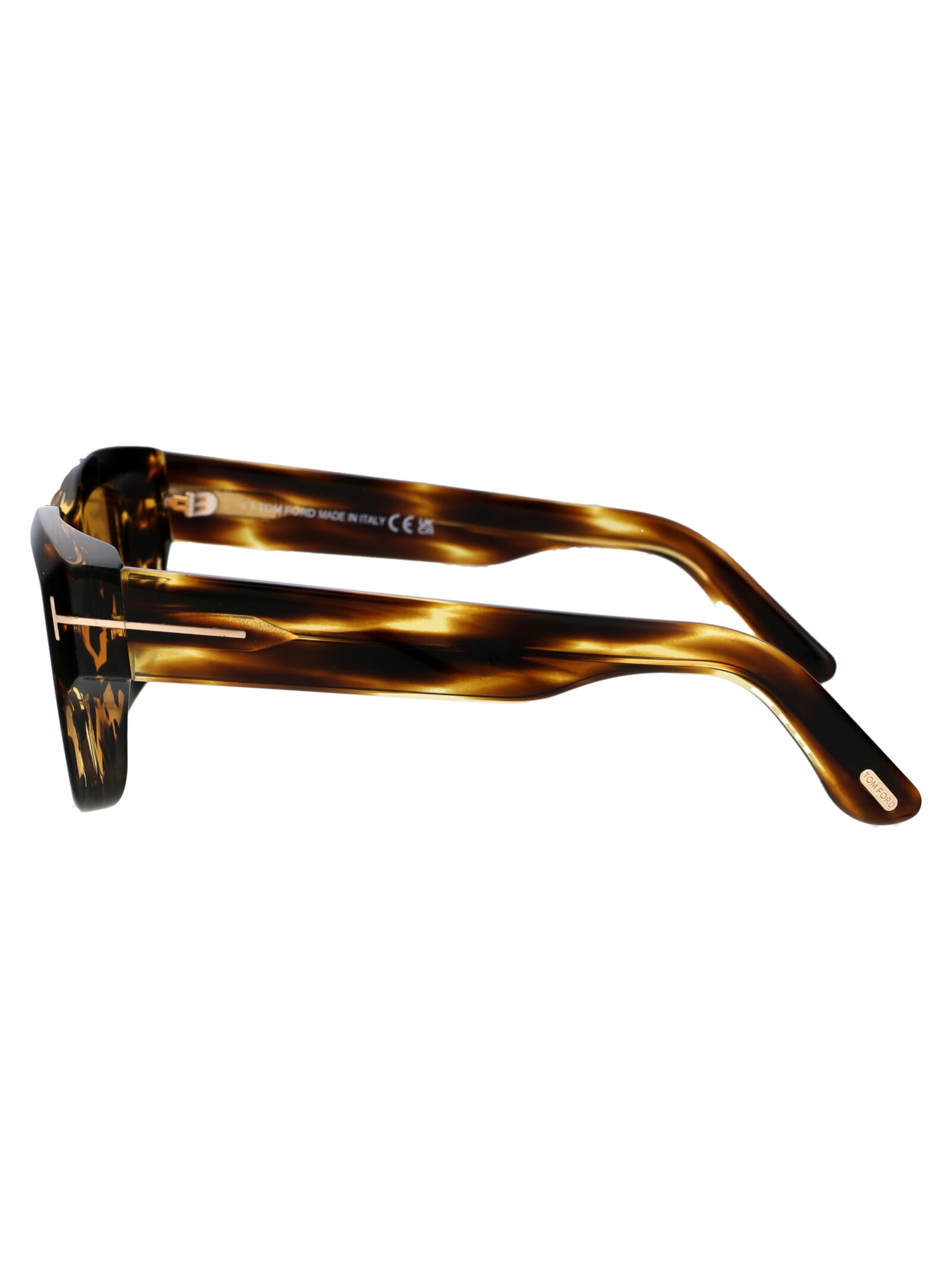 Shop Tom Ford Ilias Sunglasses In 52e Dark Havana