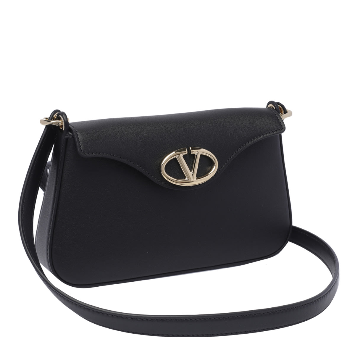 Shop Valentino Mini Vlogo The Bold Edition Crossbody Bag In Black