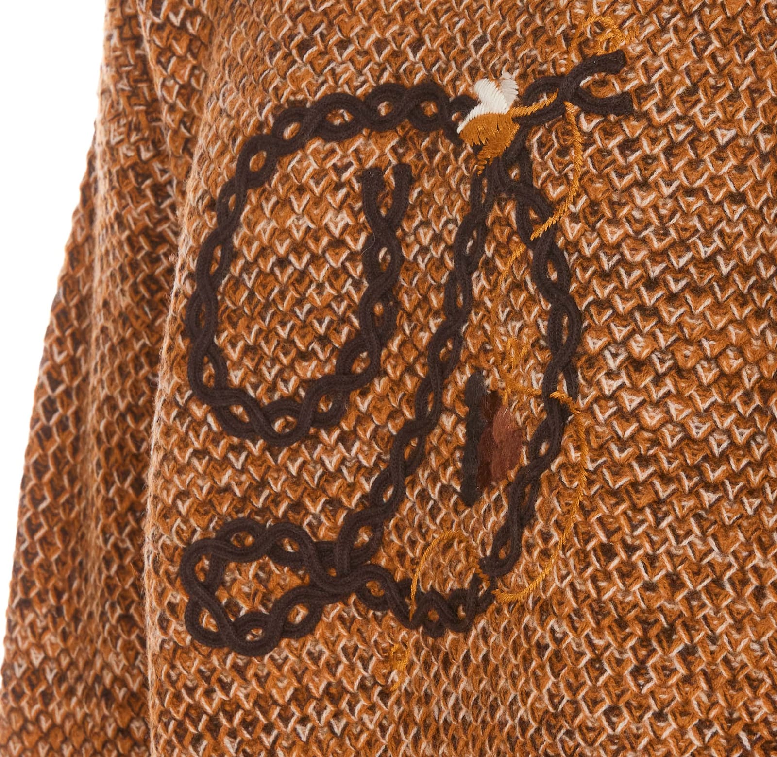 Shop Drôle De Monsieur D Tresse Sweater In Brown