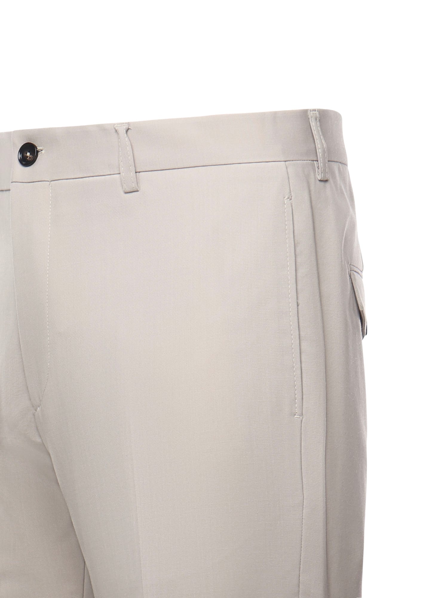 Be Able Edoardo Wool Blend Trousers In Neutral