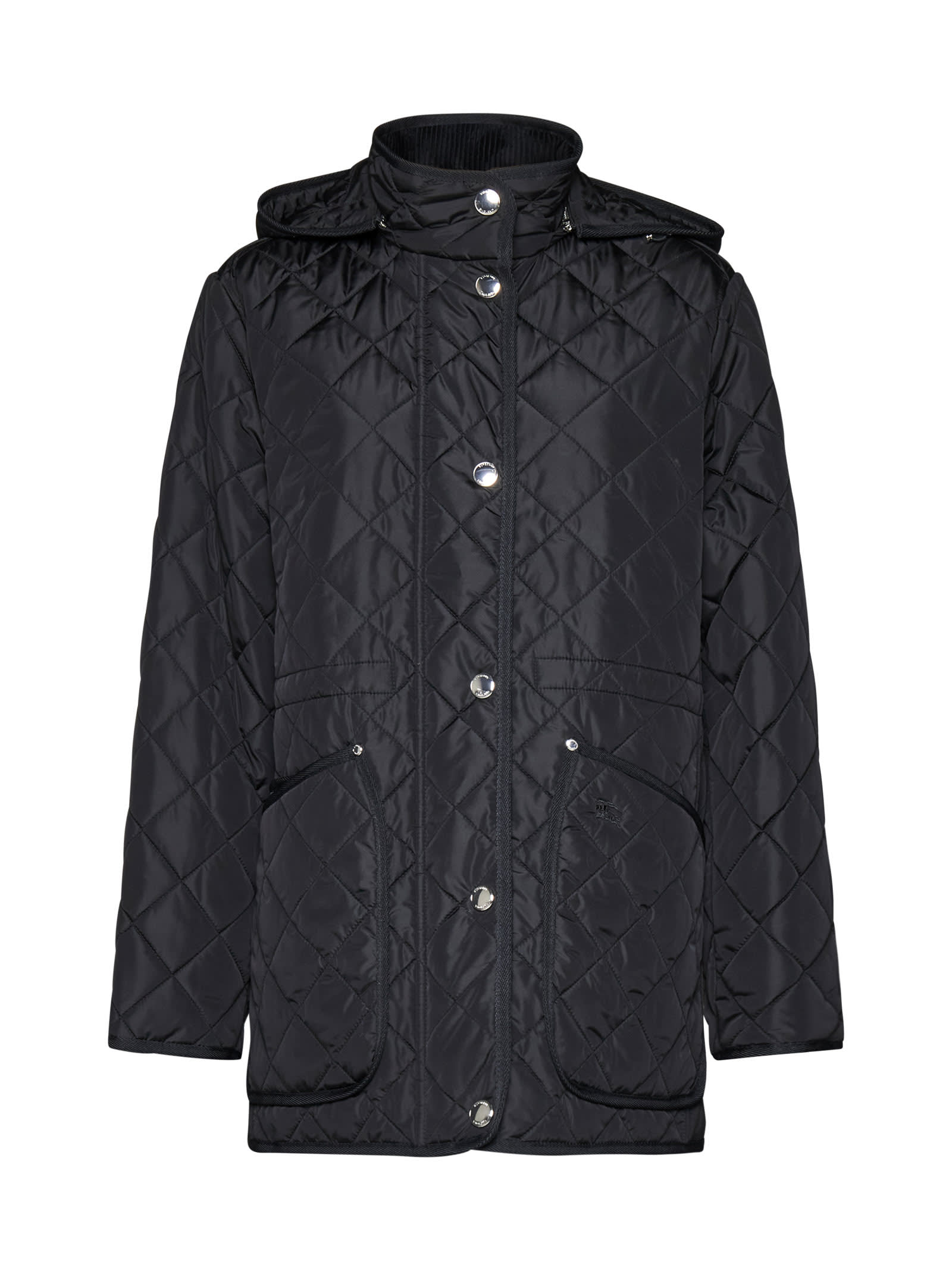 Shop Burberry Jacket In Black