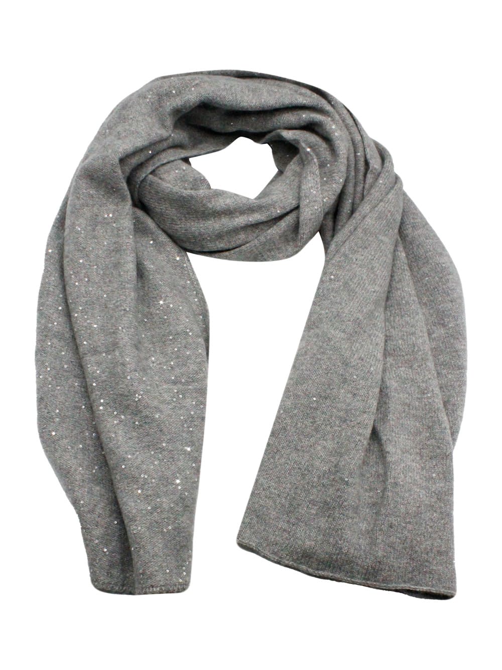 Shop Fabiana Filippi Scarf In Grey