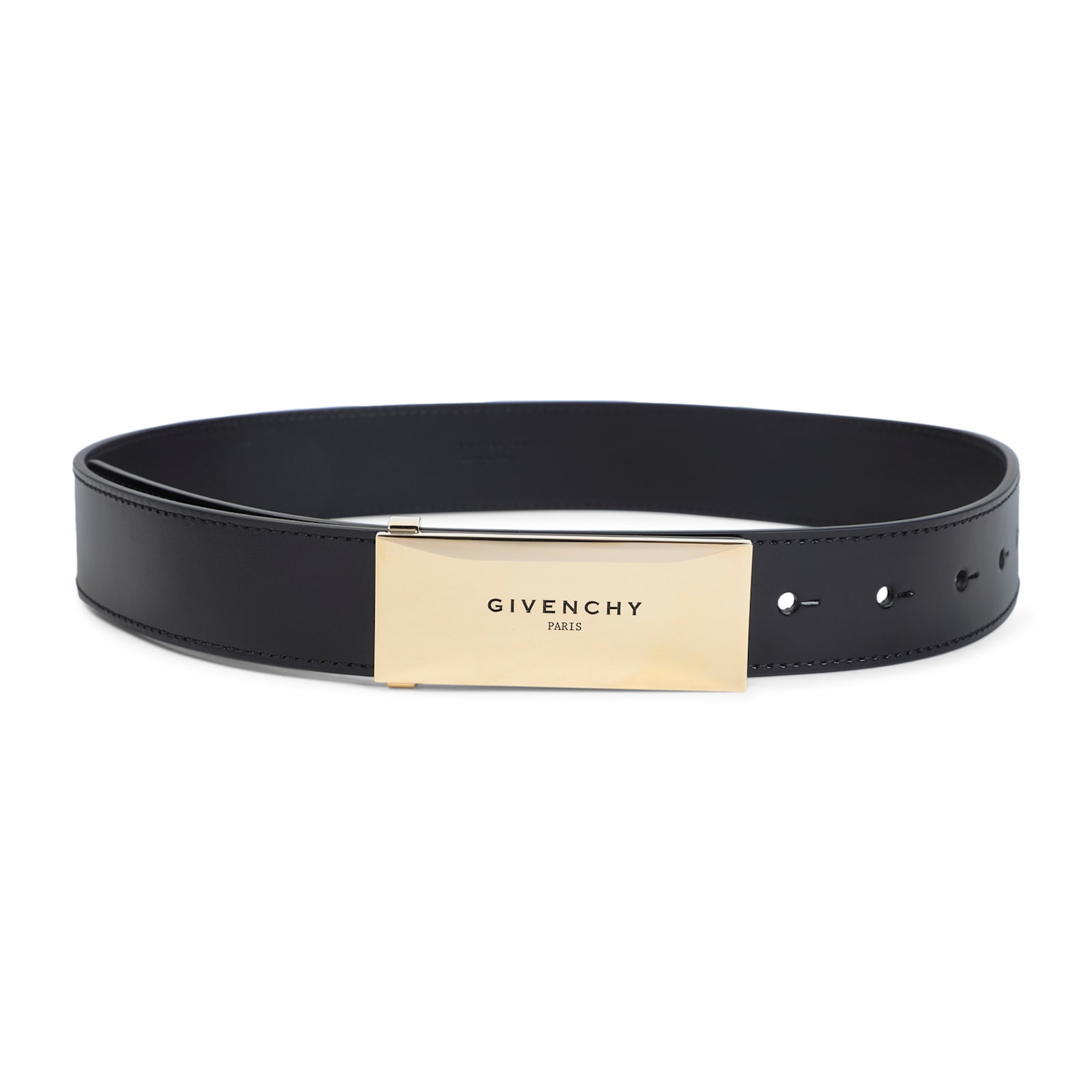 Givenchy Adjustable Belt Gold-tone Buckle In Black