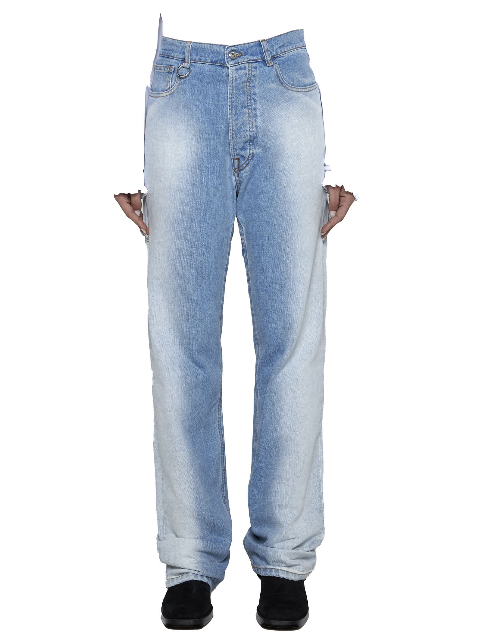 Shop Random Identities Jeans In Blue