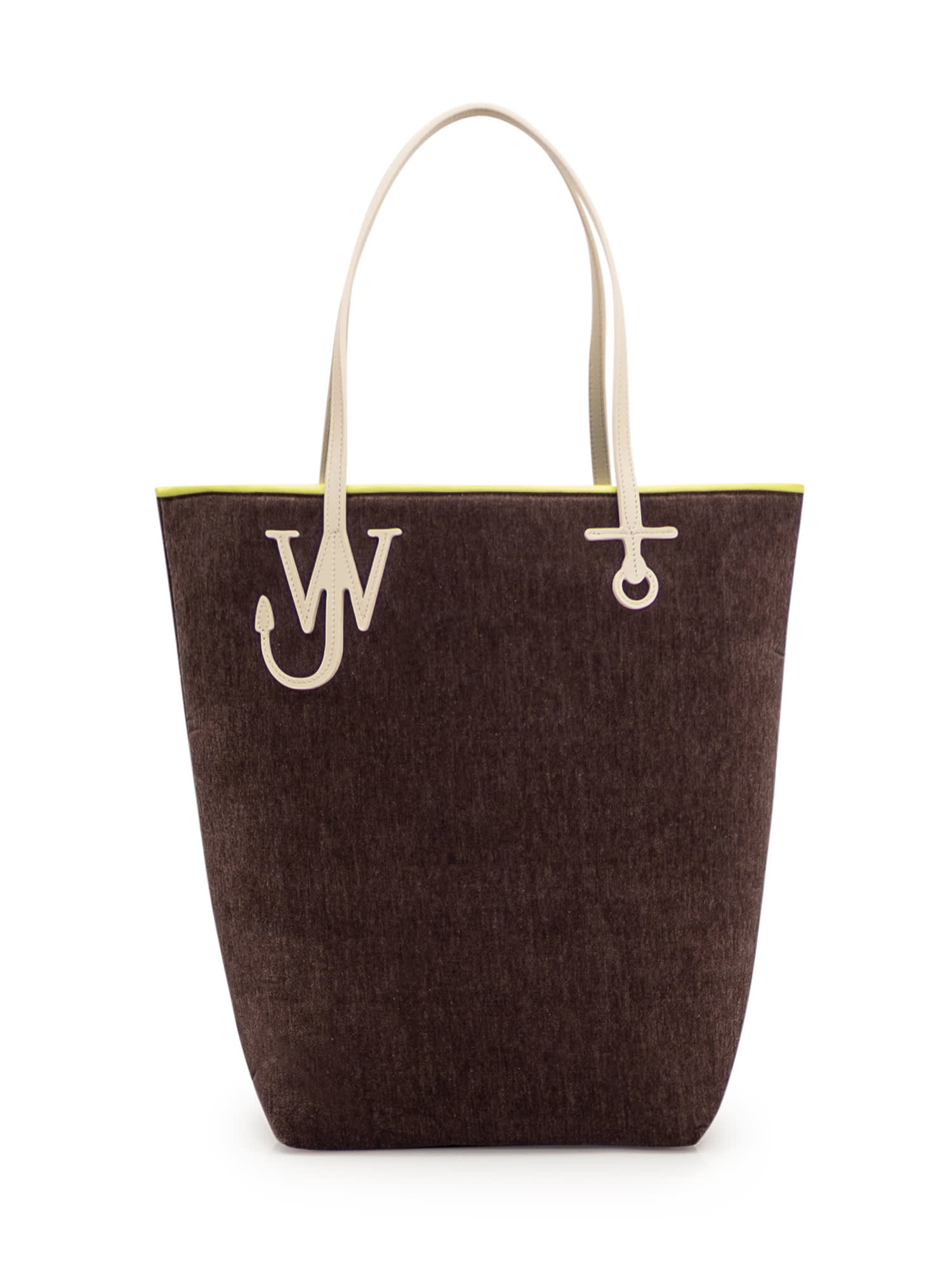 Shop Jw Anderson Tall Anchor Tote Bag In Khaki