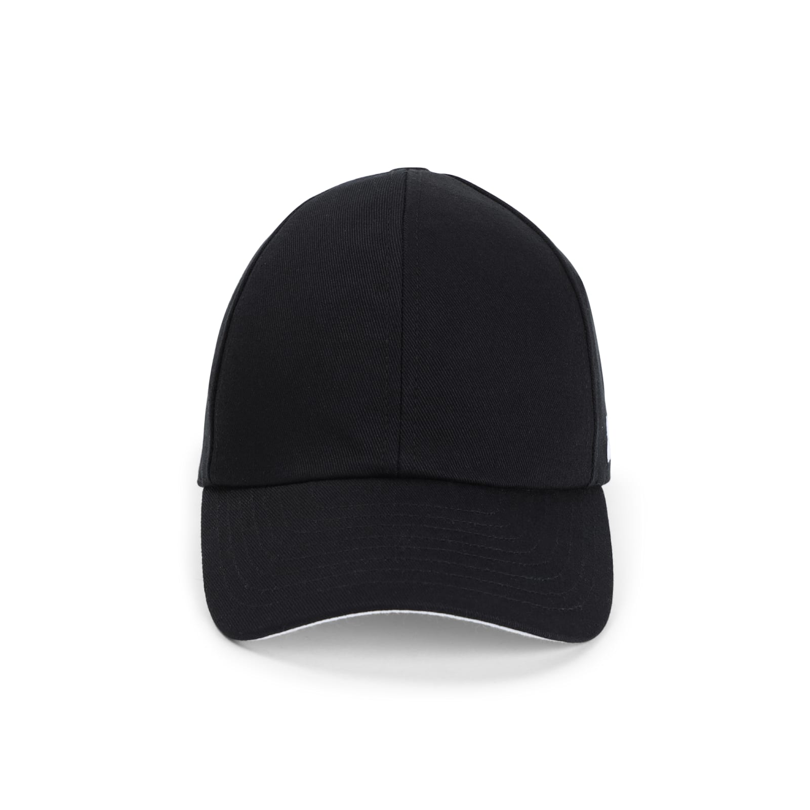 Courrèges Signature Cotton Cap In Black