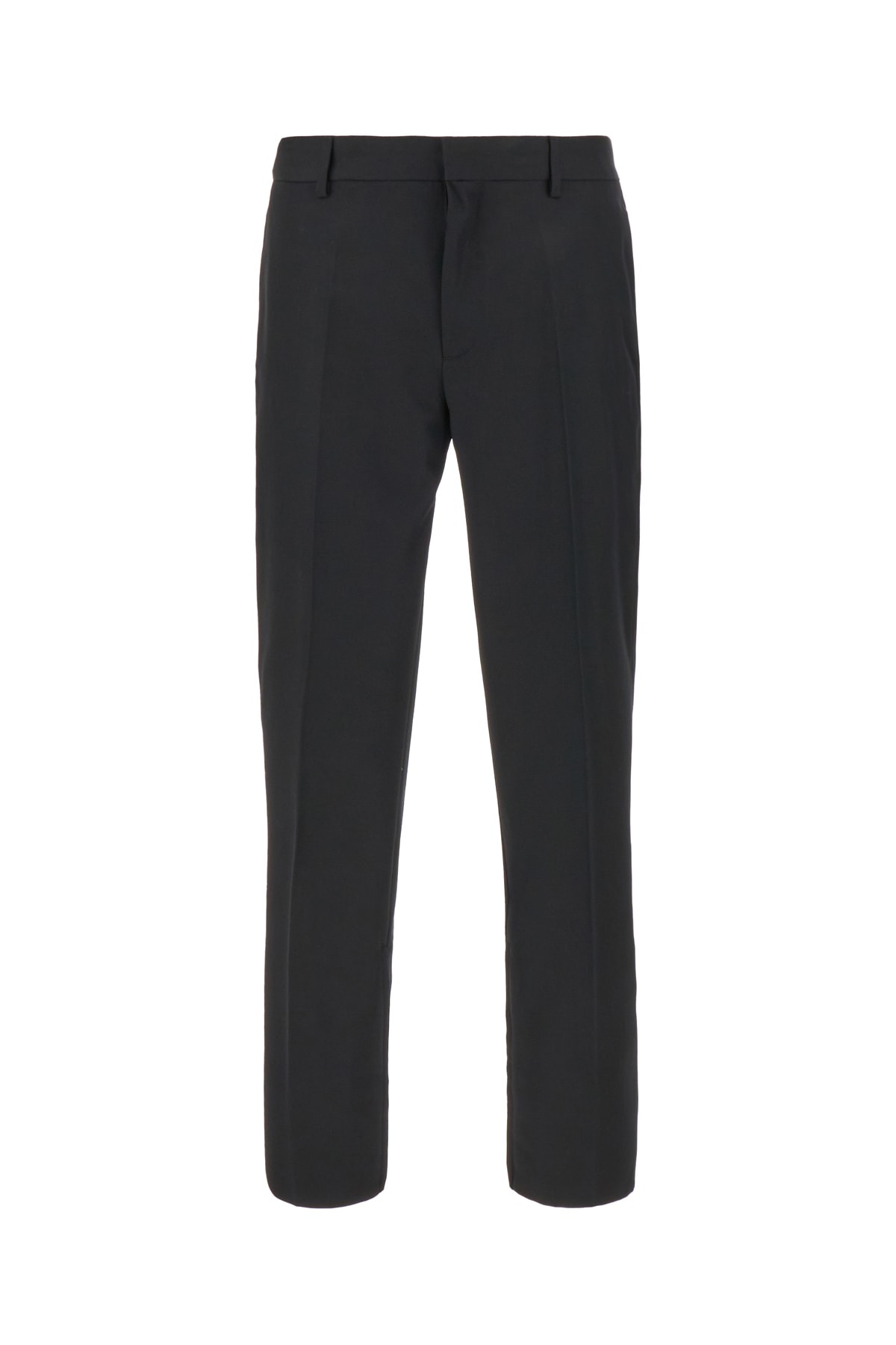 Shop Off-white Black Wool Pants In 1010