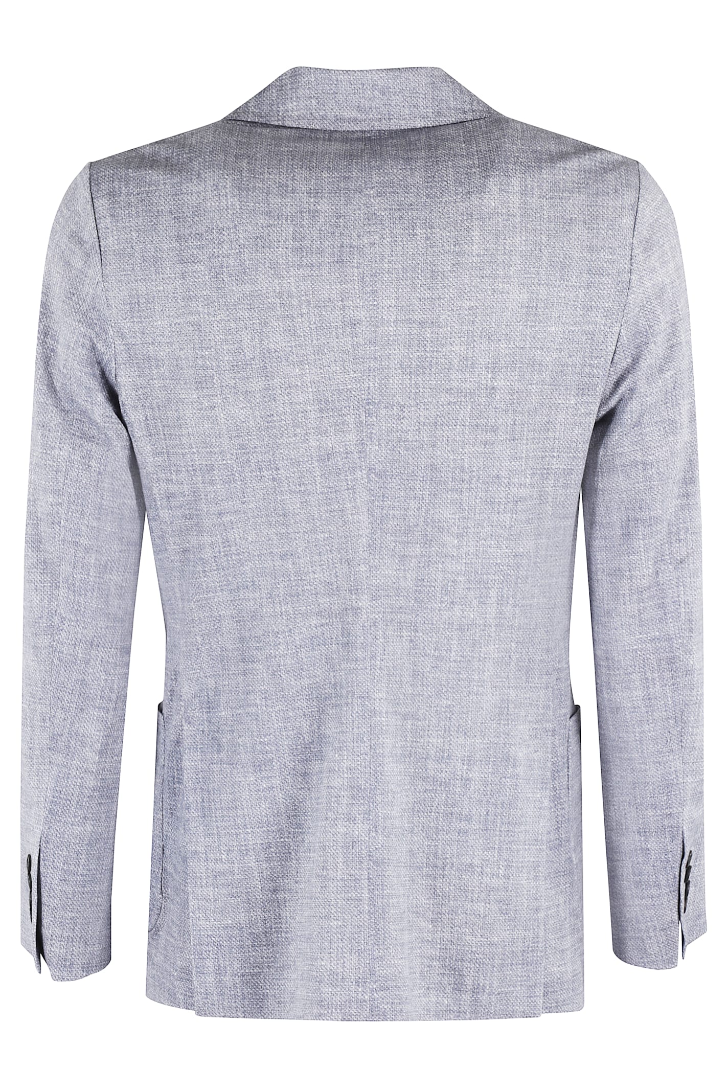 Circolo 1901 Jersey Piquet Textured Jacket With Notch Lapel In Dublu Blu