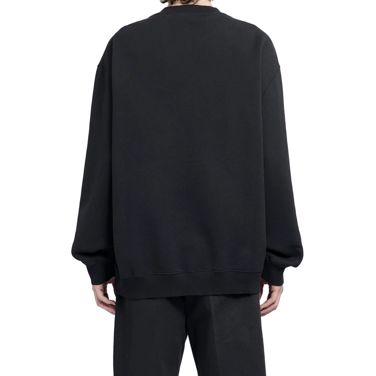 Shop Lanvin Logo Curb Sweatshirt In Black