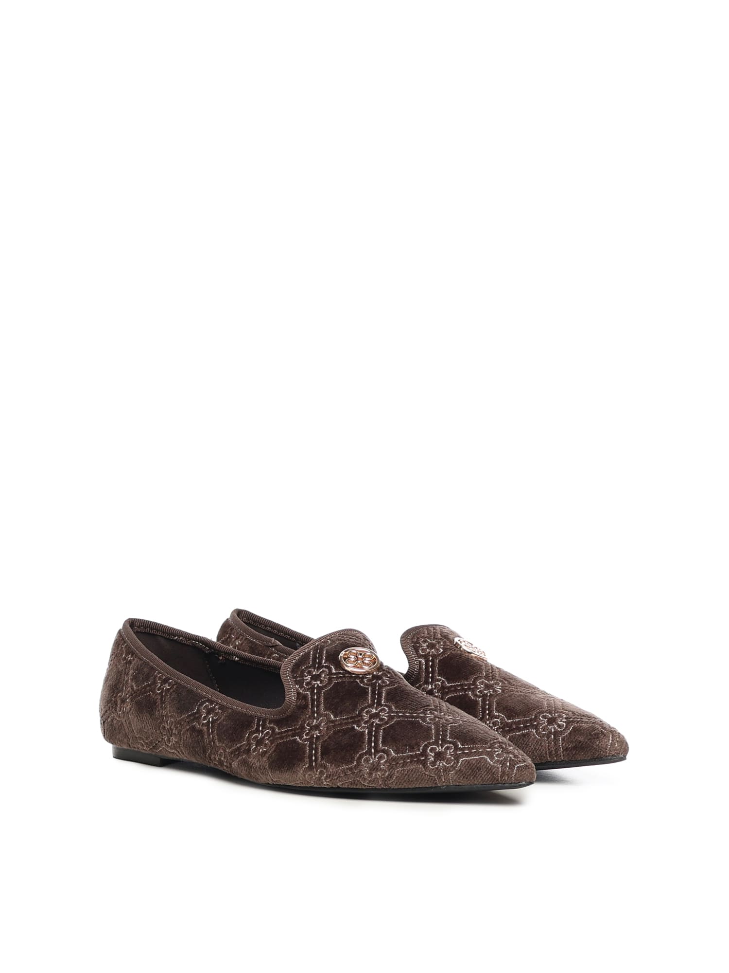V73 Iris Winter Loafers With Logo In Brown