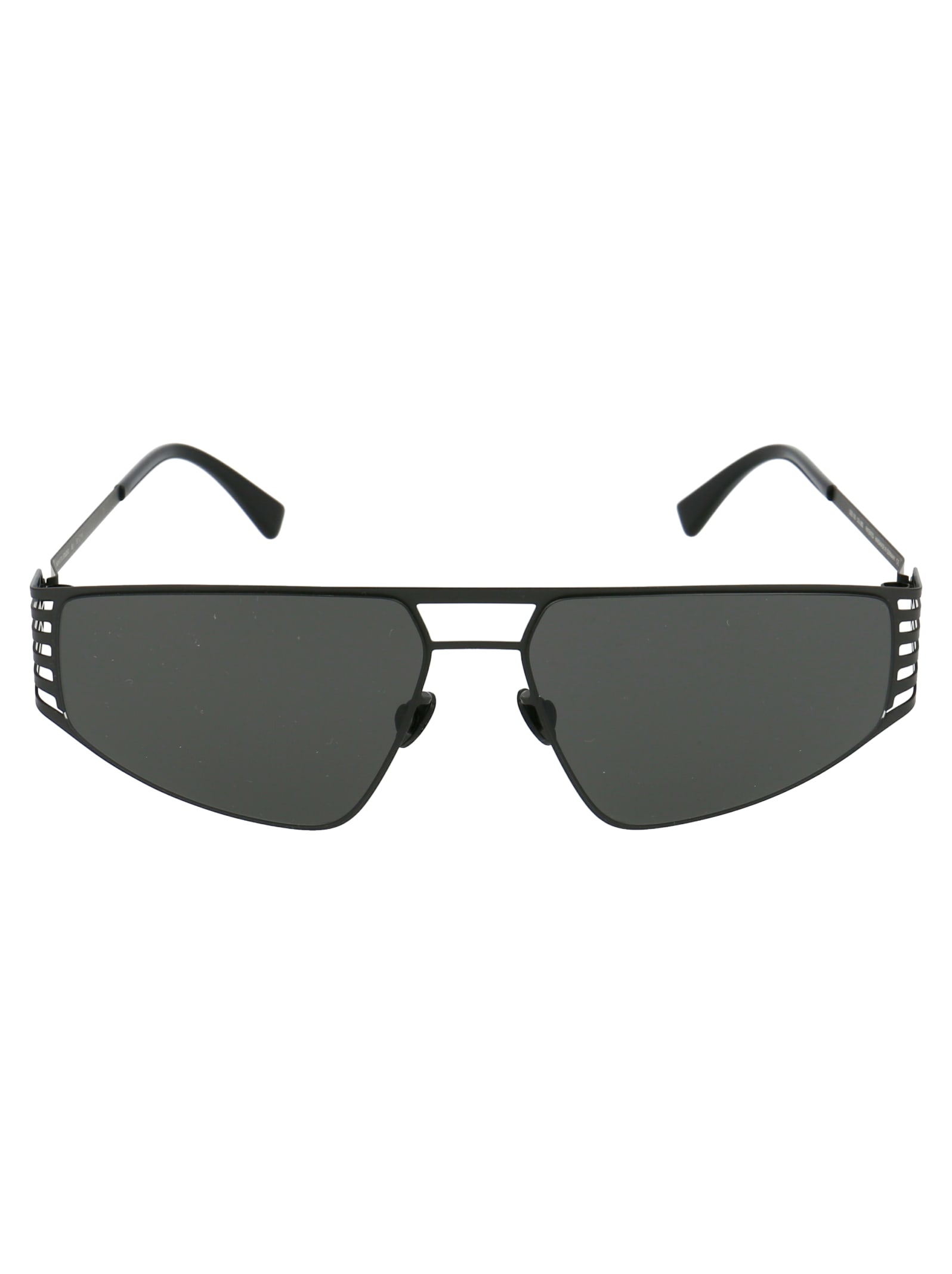 Shop Mykita Studio8.1 Sunglasses In 002 Black Darkgrey Solid