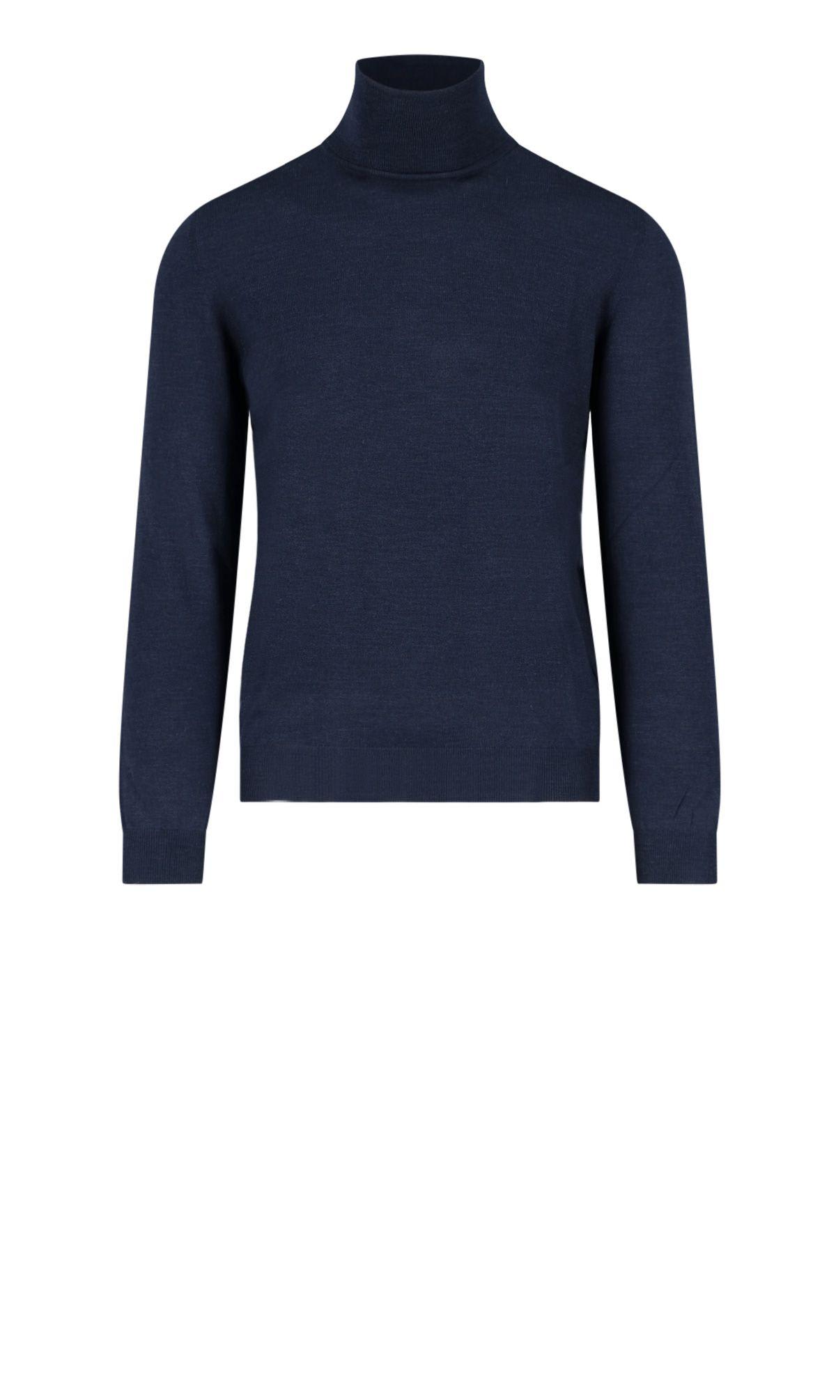 Shop Zanone Wool Turtleneck Sweater
