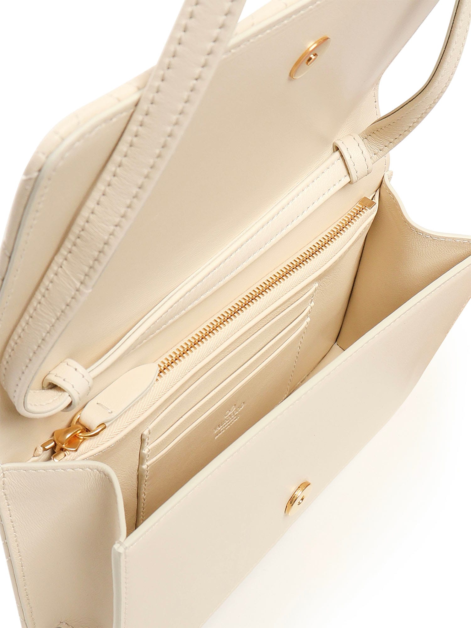 Valentino Quiltie 67 Mini Shoulder Bag In White