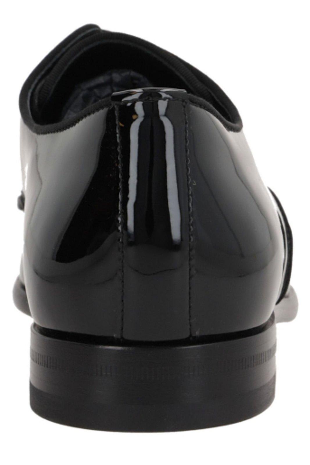 Shop Dolce & Gabbana Round Toe Lace-up Shoes In Nero