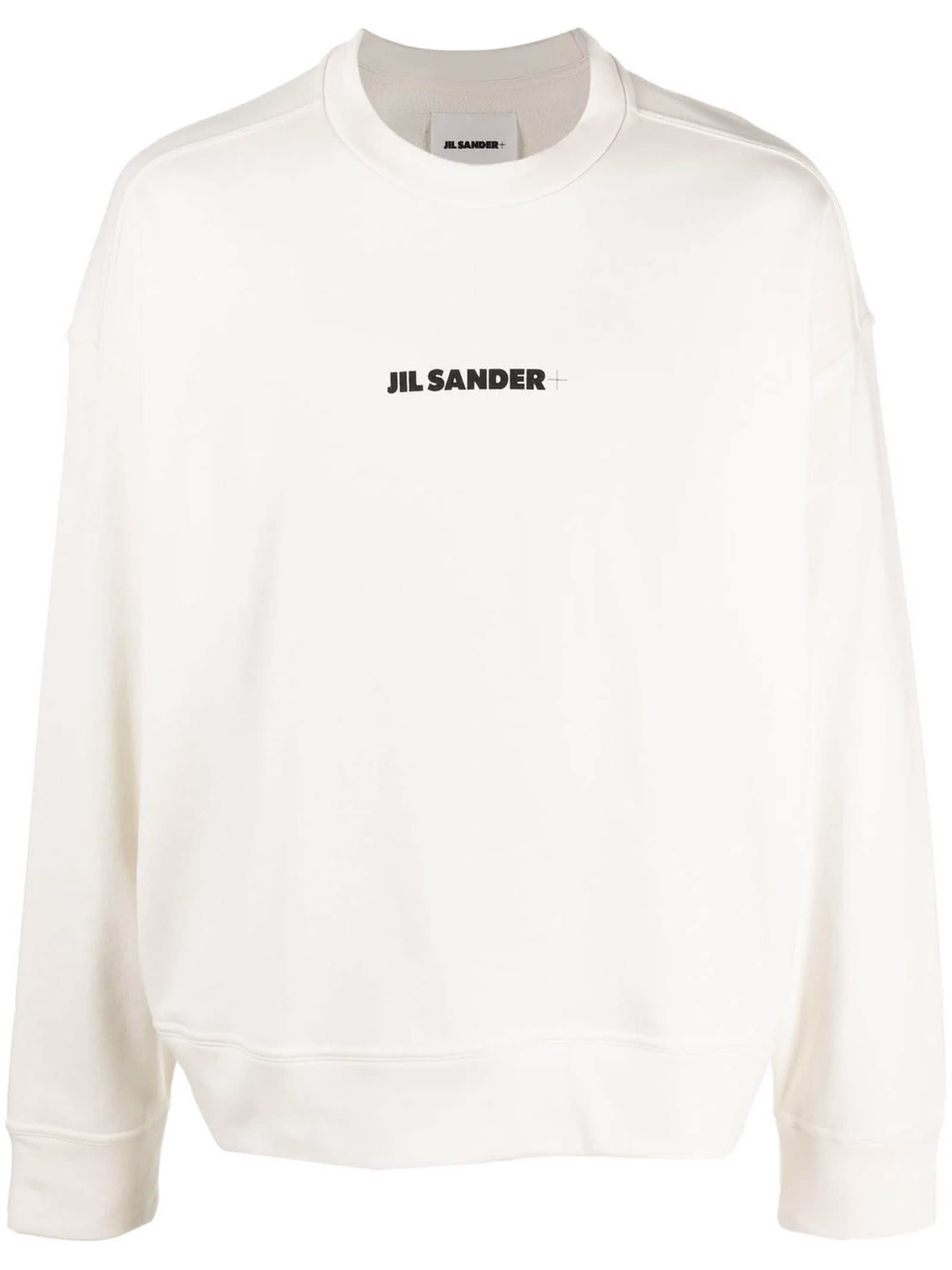 Jil Sander Cream Cotton Sweatshirt
