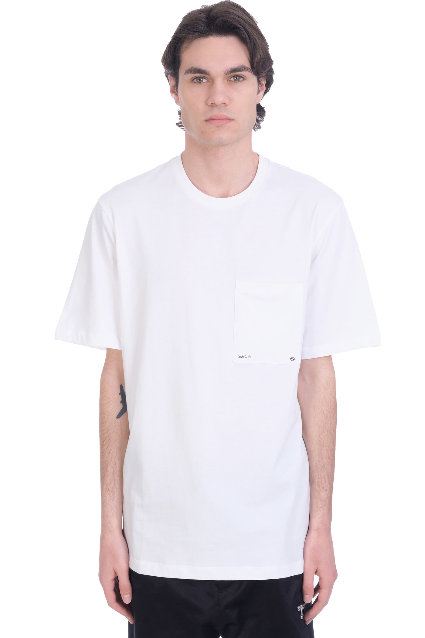 OAMC Logo Pocket T-shirt In White Cotton