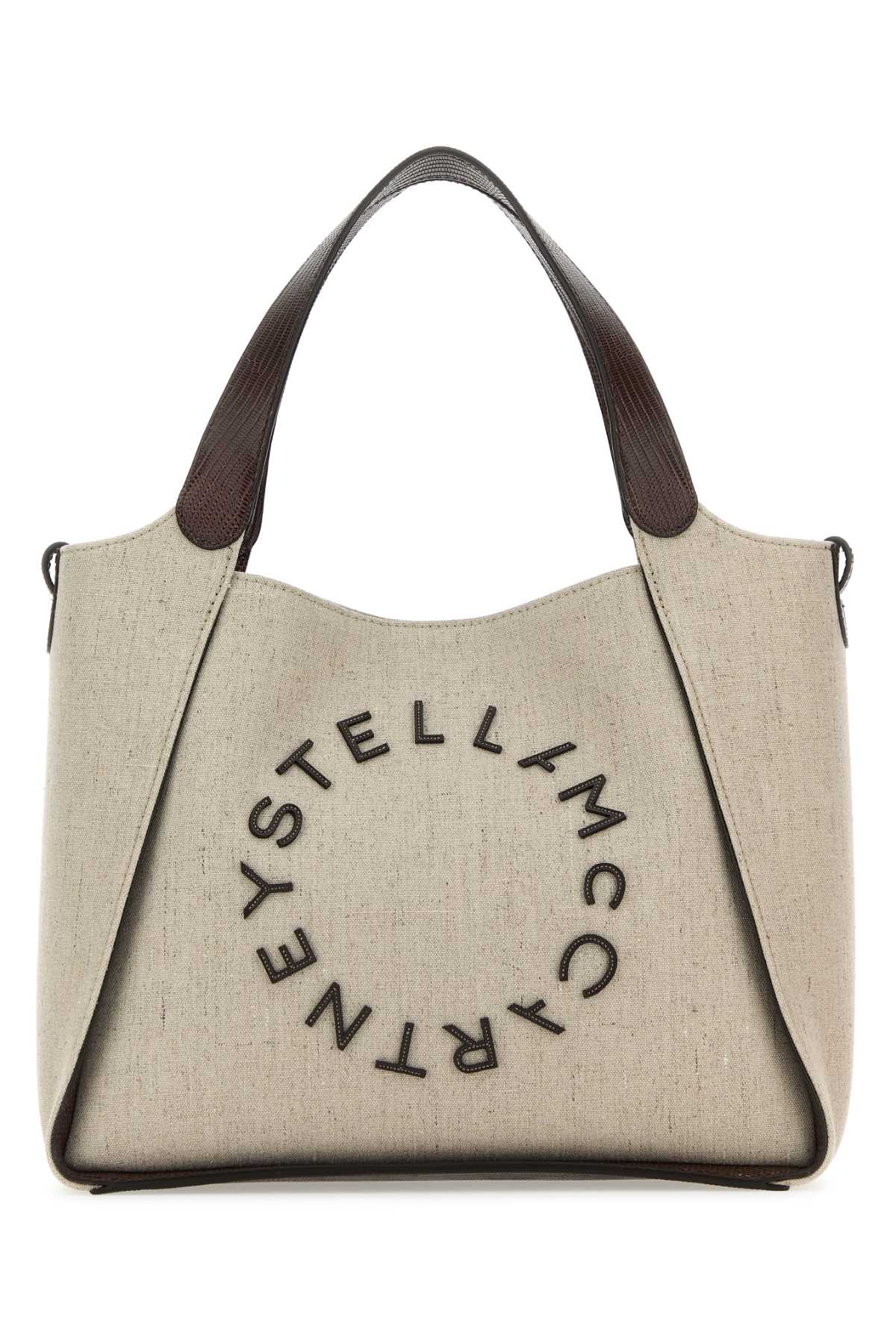 Stella Mccartney Cappuccino Canvas Crossbody Bag In Neutral