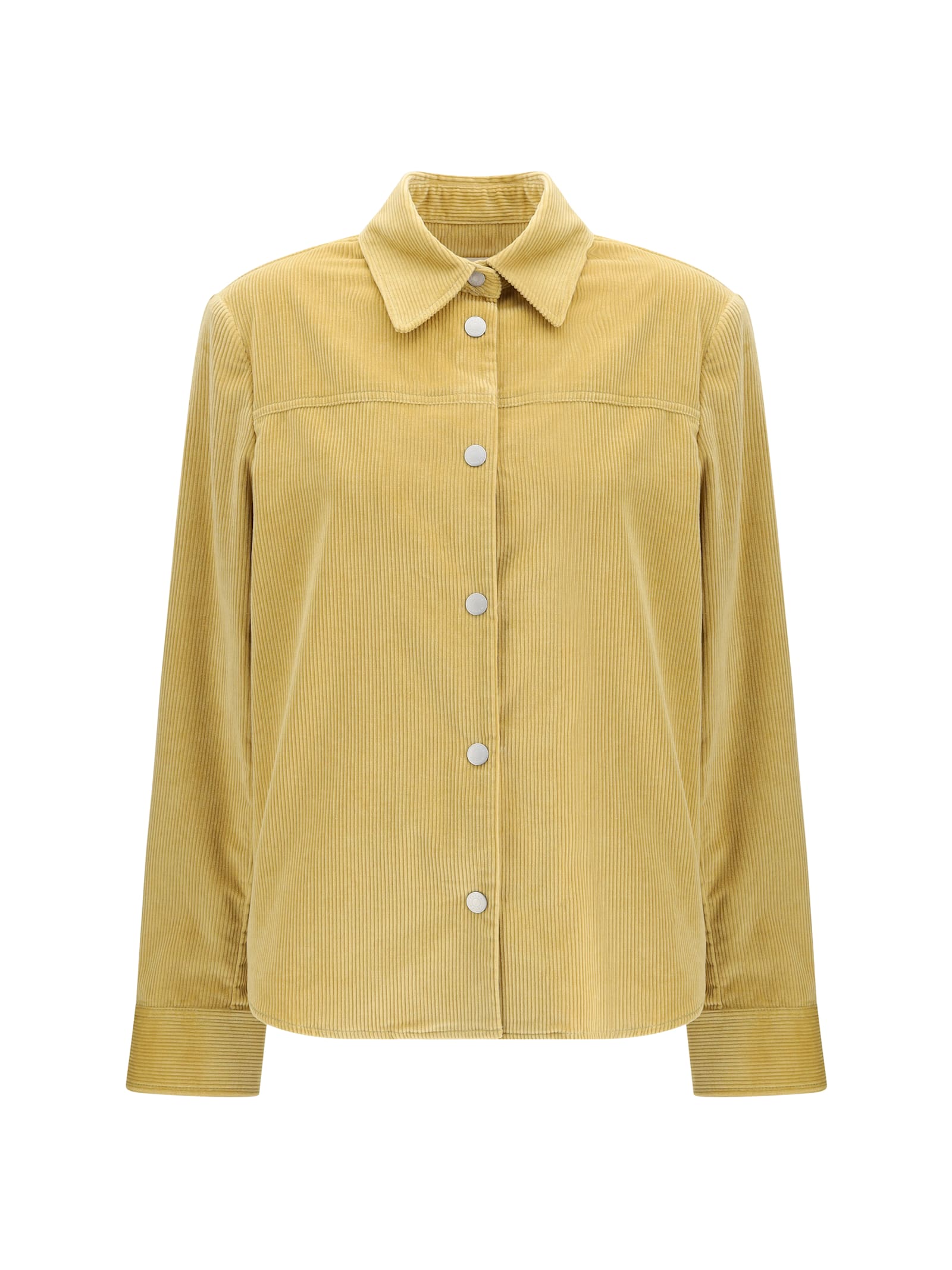 Jacob Cohen Corduroy Button-fastening Shirt In Yellow