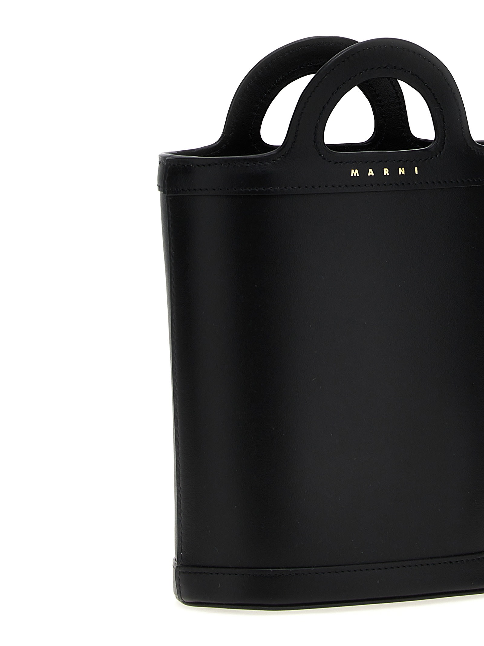 Shop Marni Tropicalia Nano Handbag In Black